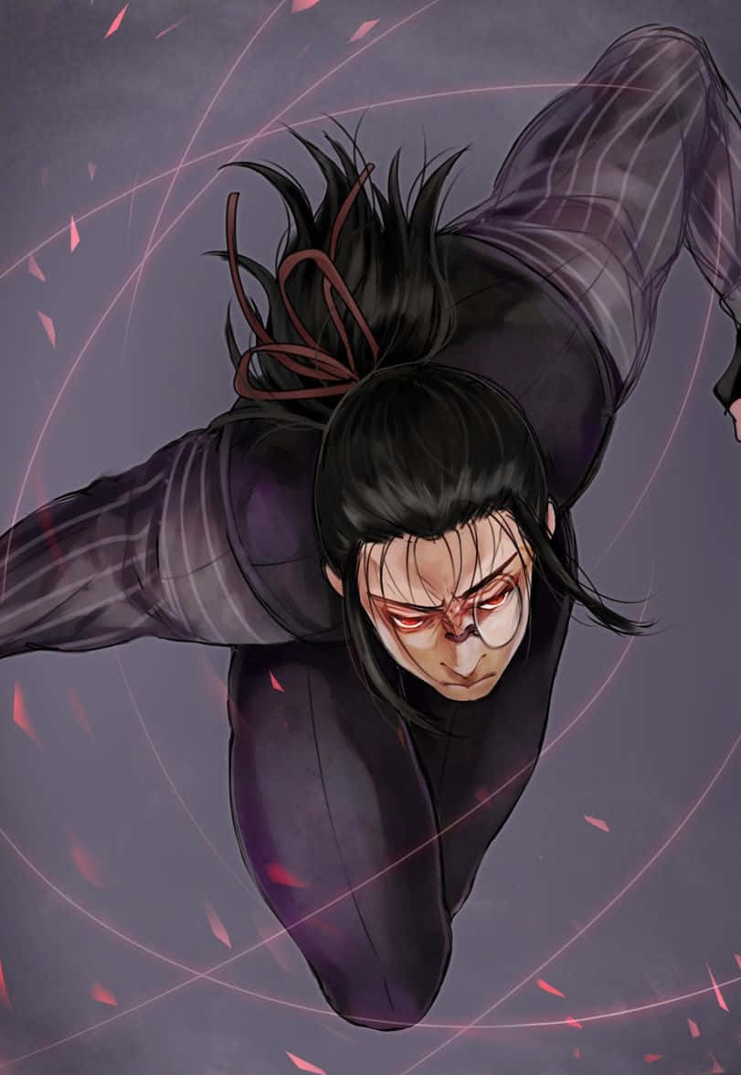 Walter C Dornez, glowing red eyes, dark hair streaked with red, SD Phone Wallpaper