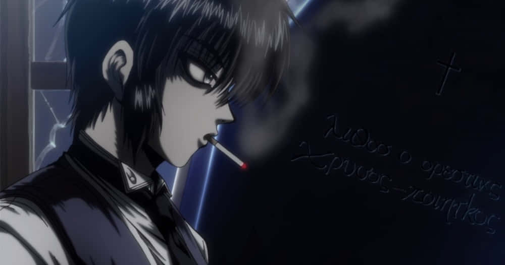 Walter C Dornez, dark hair, cigarette, SD Desktop Wallpaper