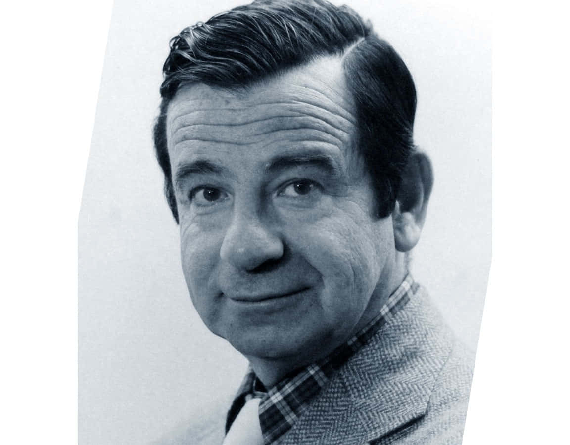 Walter Matthau, black and white portrait, herringbone jacket, SD Desktop Wallpaper