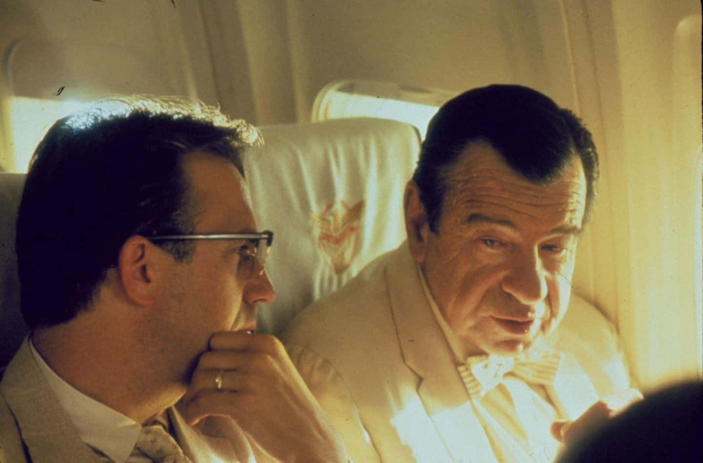 Walter Matthau, black and white, airplane seats, HD Desktop Wallpaper