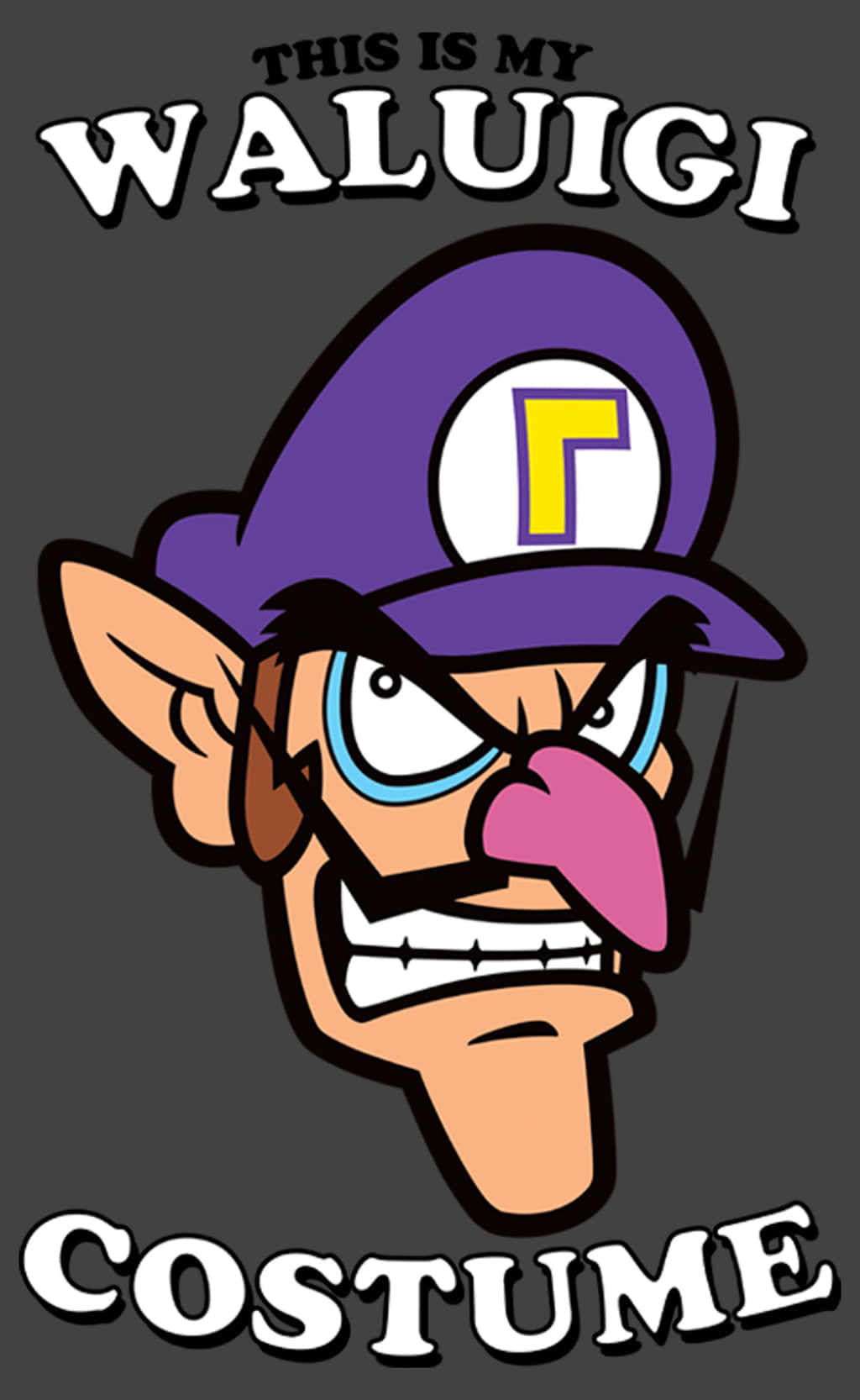 Waluigi, purple outfit, purple hat, HD Phone Wallpaper