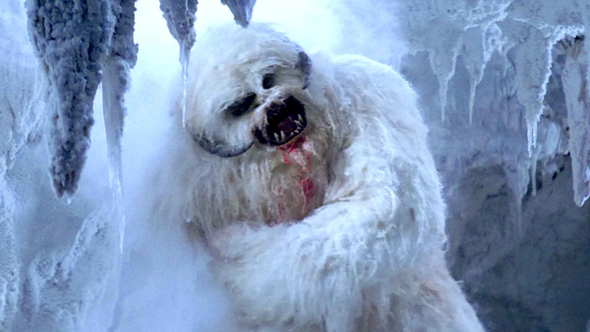 Wampa, frozen cave, icicles, Full HD Desktop Wallpaper