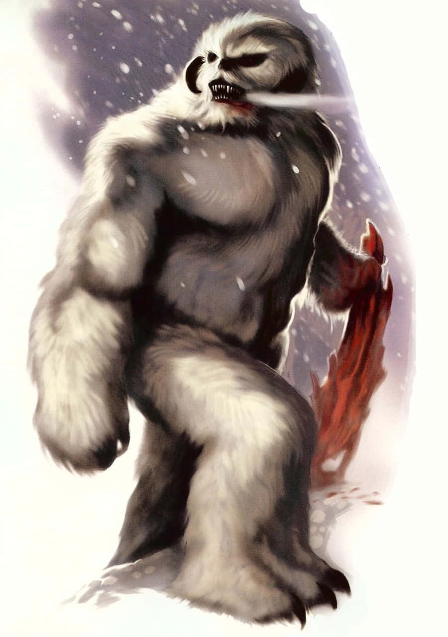 Wampa, snow monster, glowing eyes, HD Phone Wallpaper