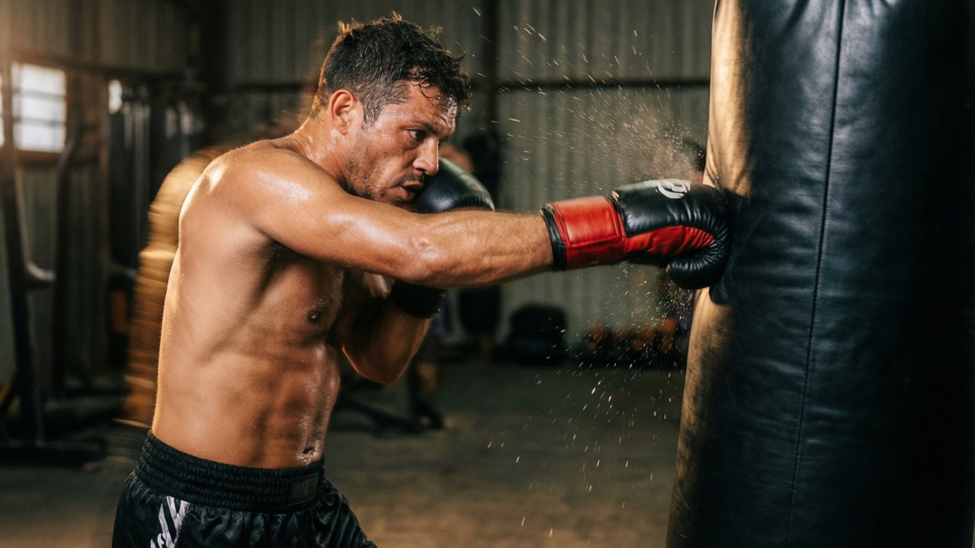 Wanderlei Silva, heavy bag, training, Full HD Desktop Wallpaper