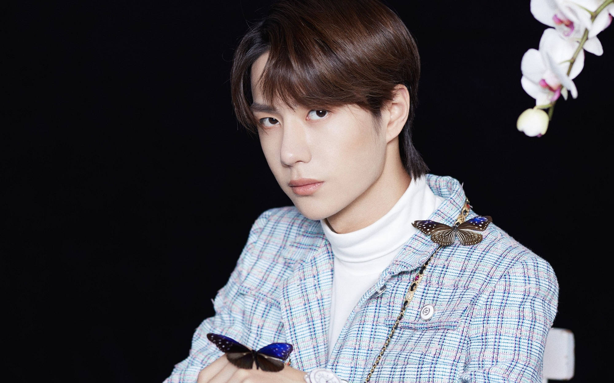 Wang Yibo, 2019 Weibo Awards, plaid jacket, Full HD Desktop Wallpaper