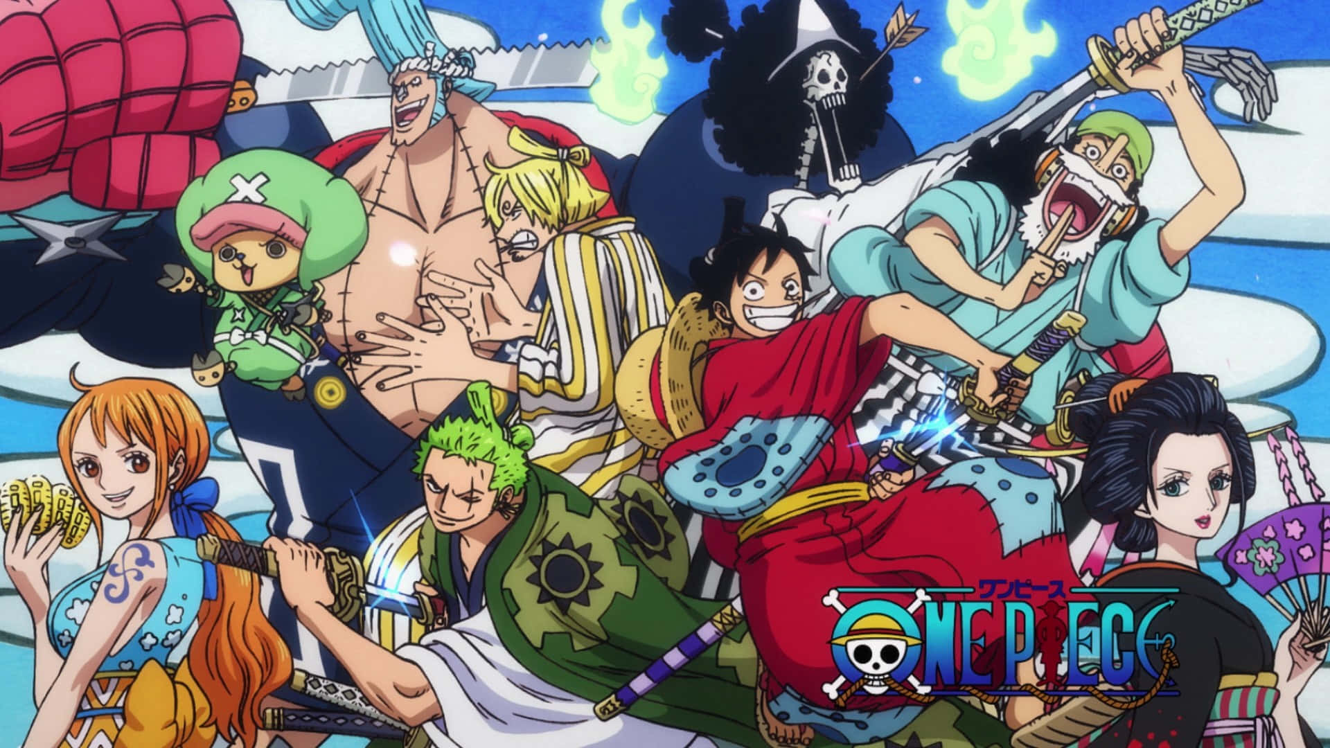 Wano Country, anime, pirates, Full HD Desktop Wallpaper