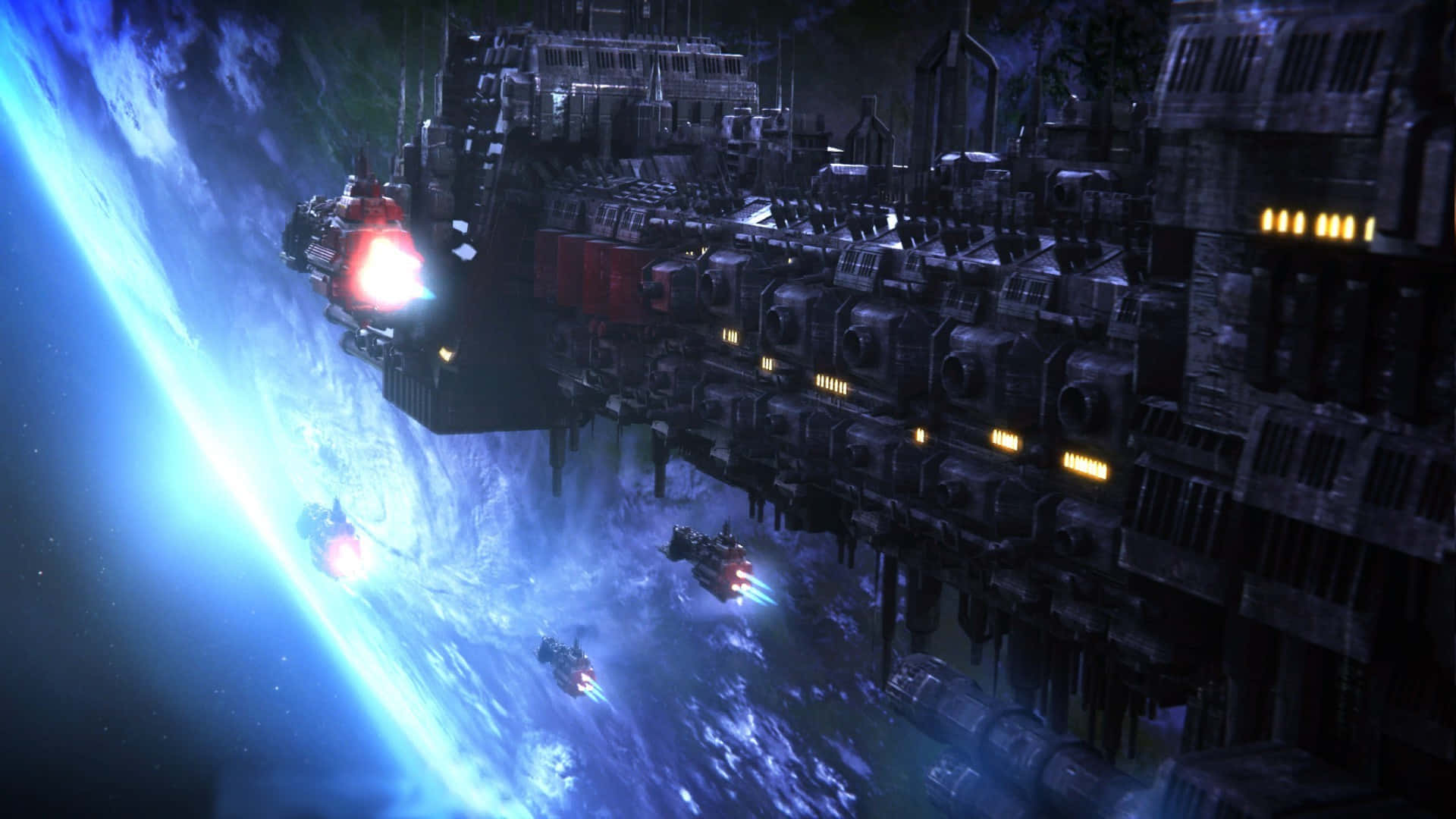 Warhammer 4K, 4K, futuristic spaceship, Full HD Desktop Wallpaper