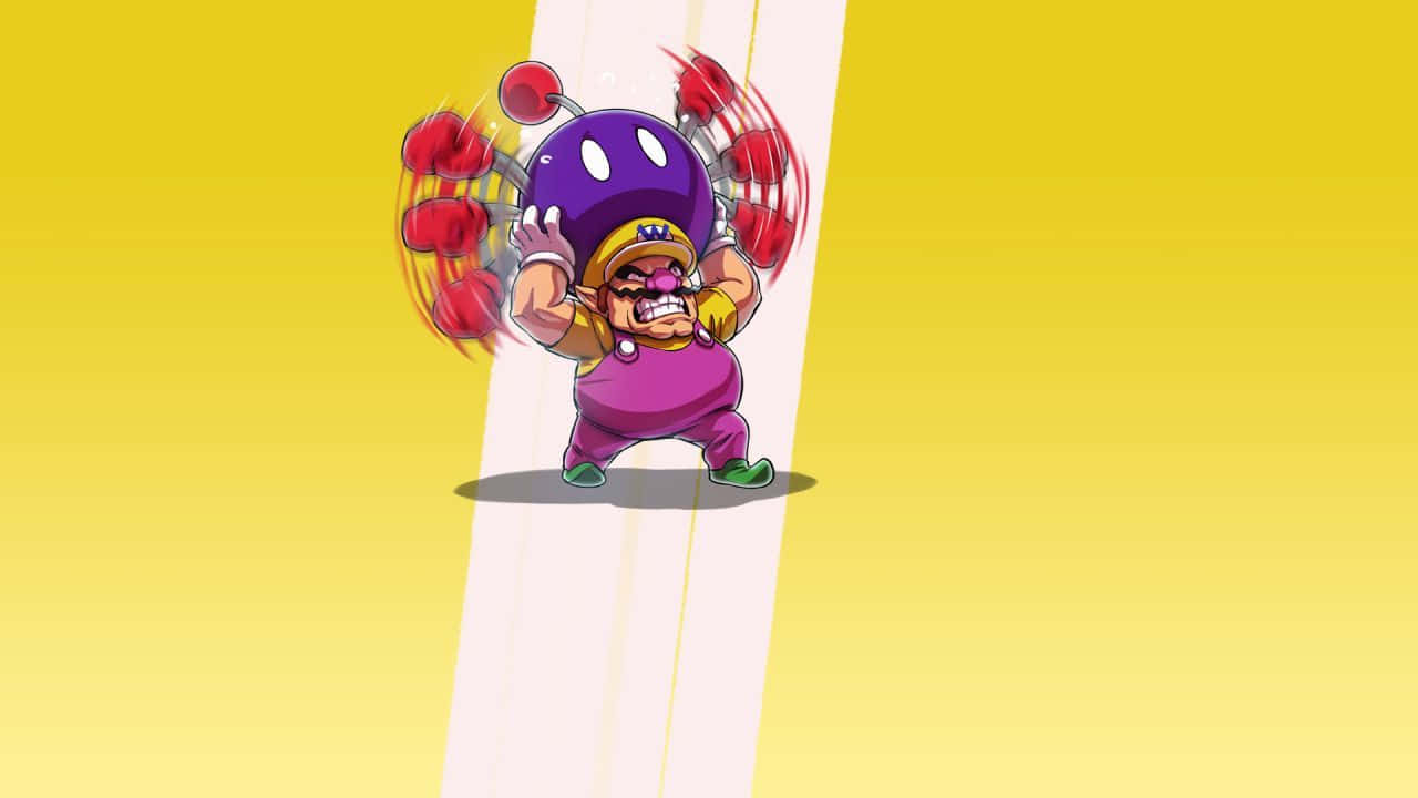 Wario, purple mushroom, boxing gloves, HD Desktop Wallpaper