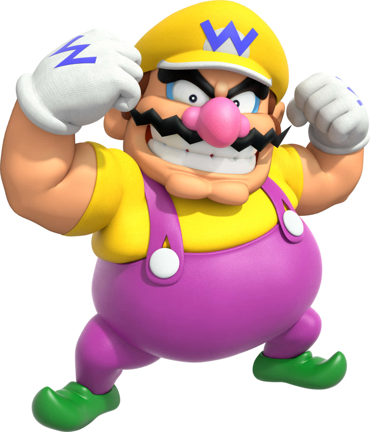 Wario, yellow hat, purple overalls, HD Phone Wallpaper