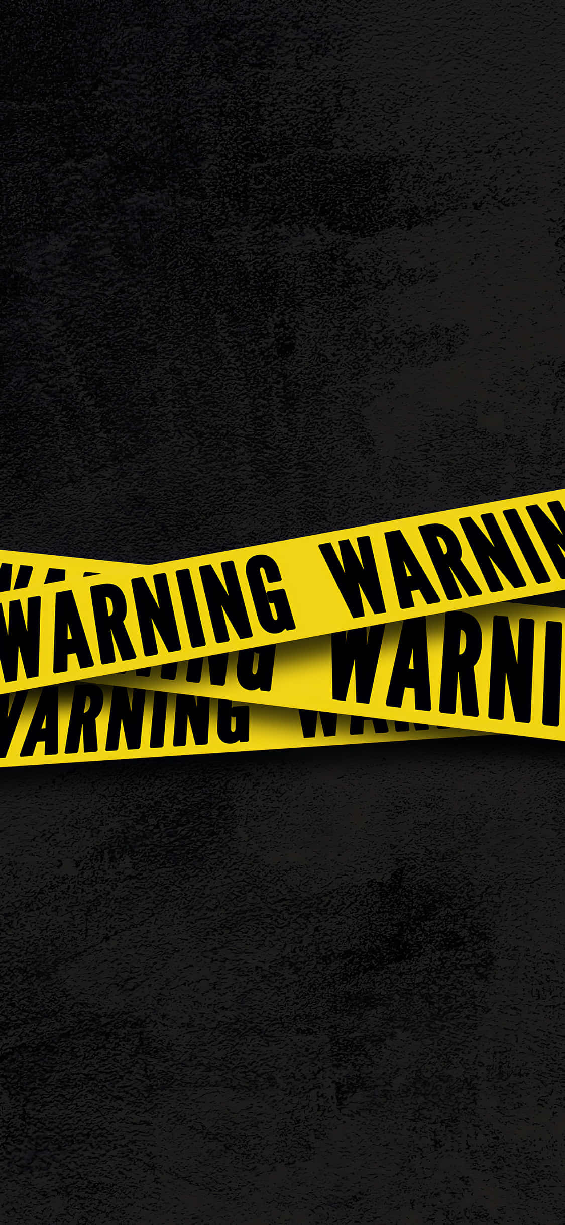 Warning, yellow warning tape, black textured background, Full HD Phone Wallpaper