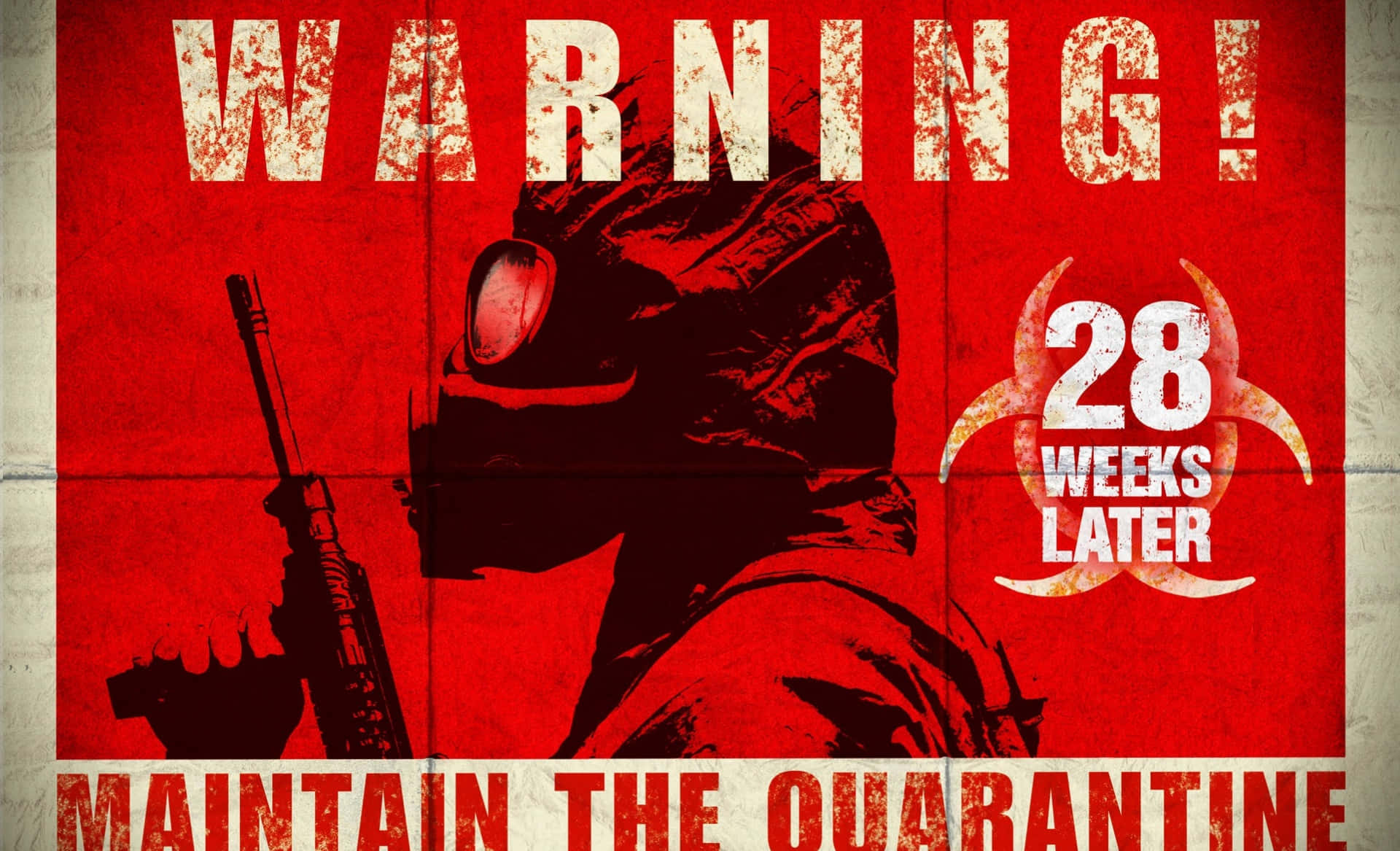 28 Weeks Later, Maintain the Quarantine, gas-masked figure, Full HD Desktop Wallpaper