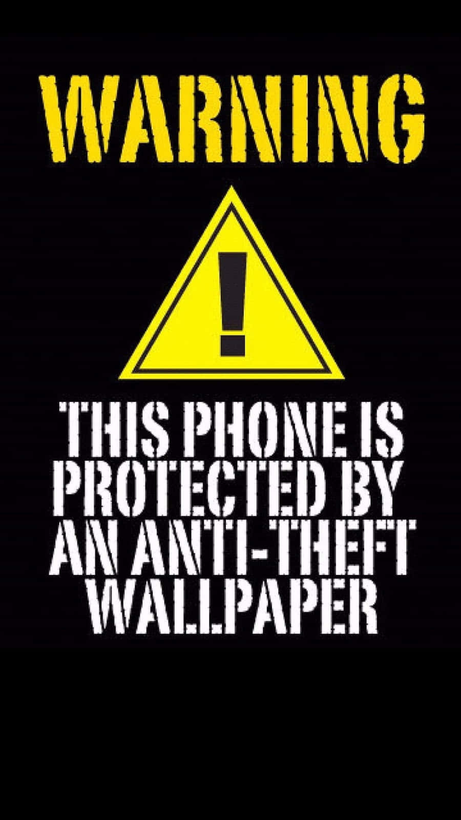 Warning, yellow warning sign, black background, HD Phone Wallpaper