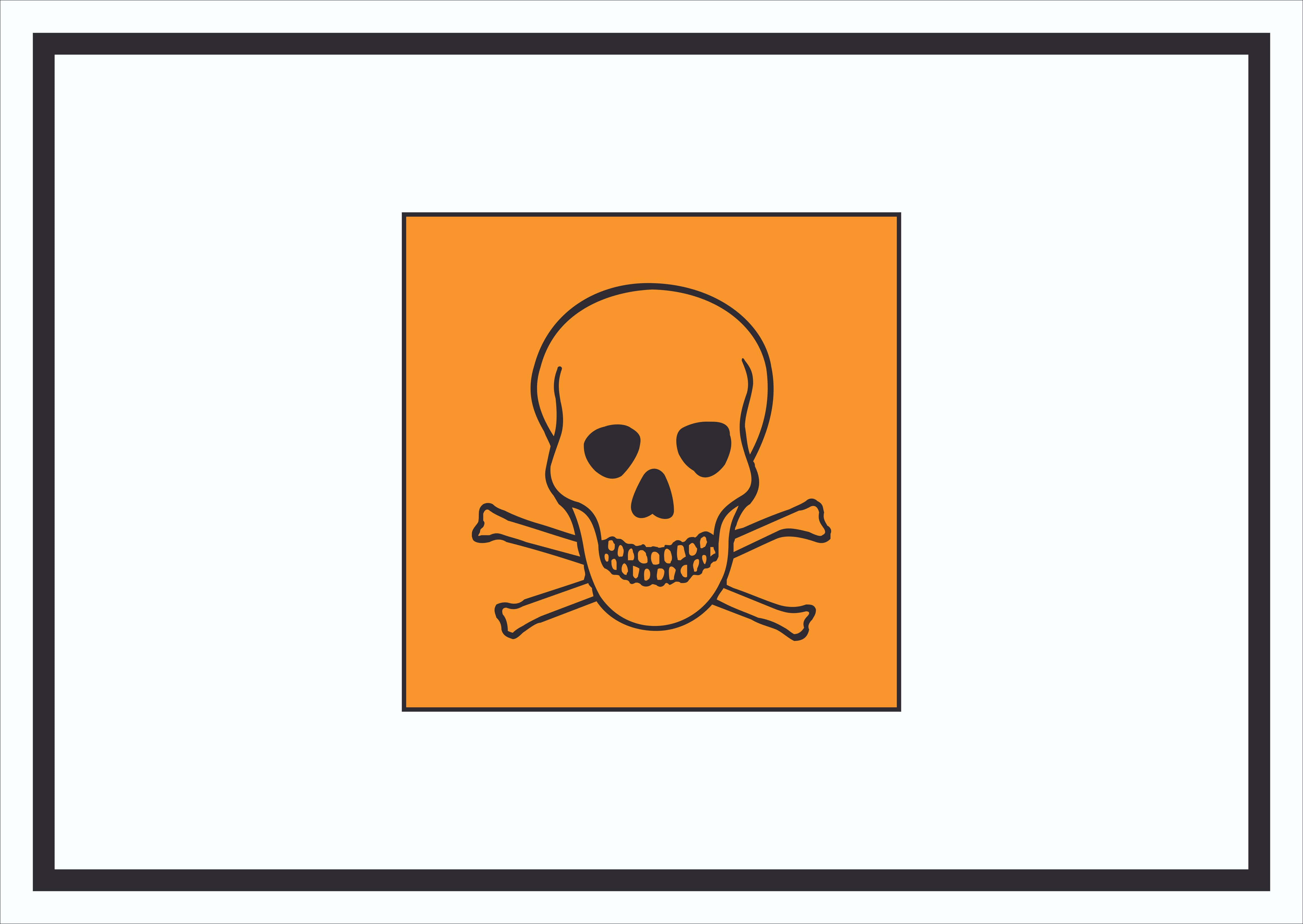 toxic, hazard warning sign, skull and crossbones, 4K Desktop Wallpaper
