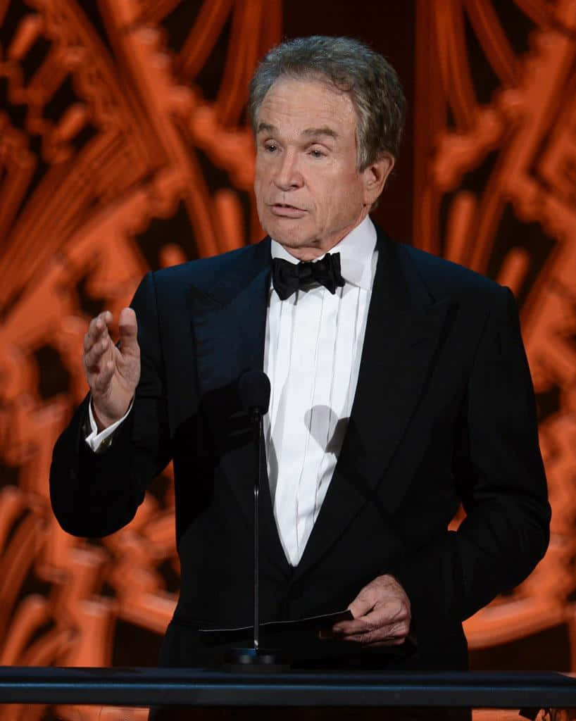 Warren Beatty, black tuxedo, bow tie, SD Phone Wallpaper