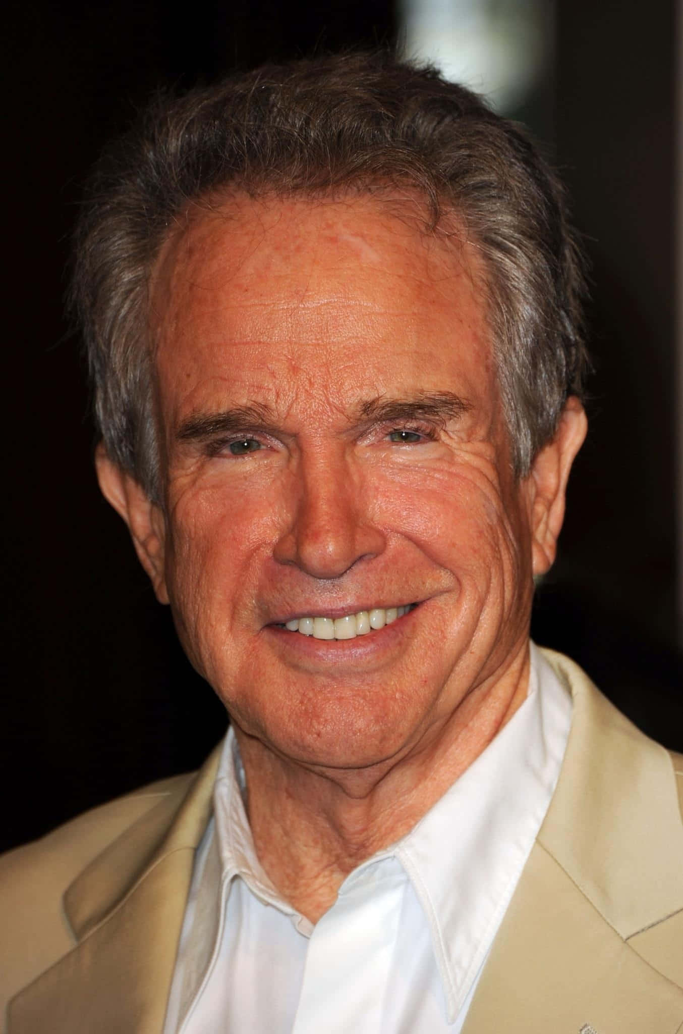 Warren Beatty, beige suit, white shirt, Full HD Phone Wallpaper