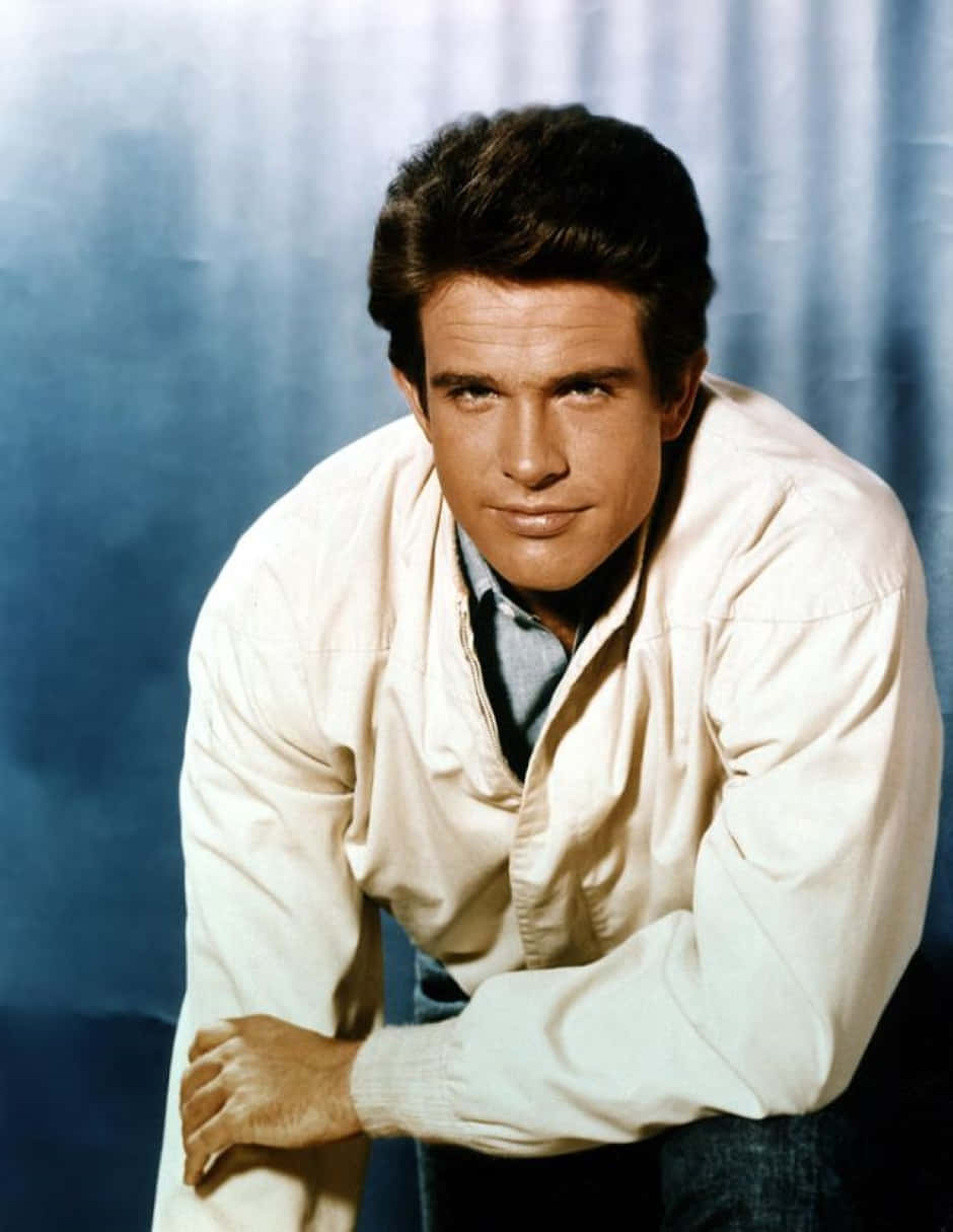 Warren Beatty, black suit, white shirt, SD Phone Wallpaper