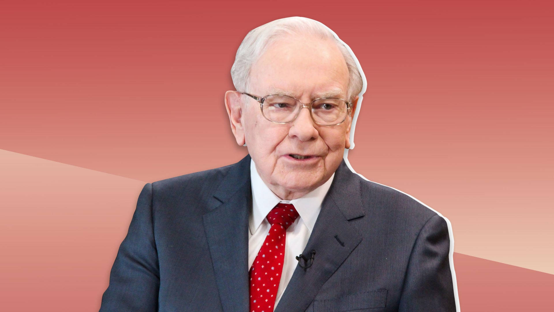 Warren Buffett, pink background, gradient red background, Full HD Desktop Wallpaper