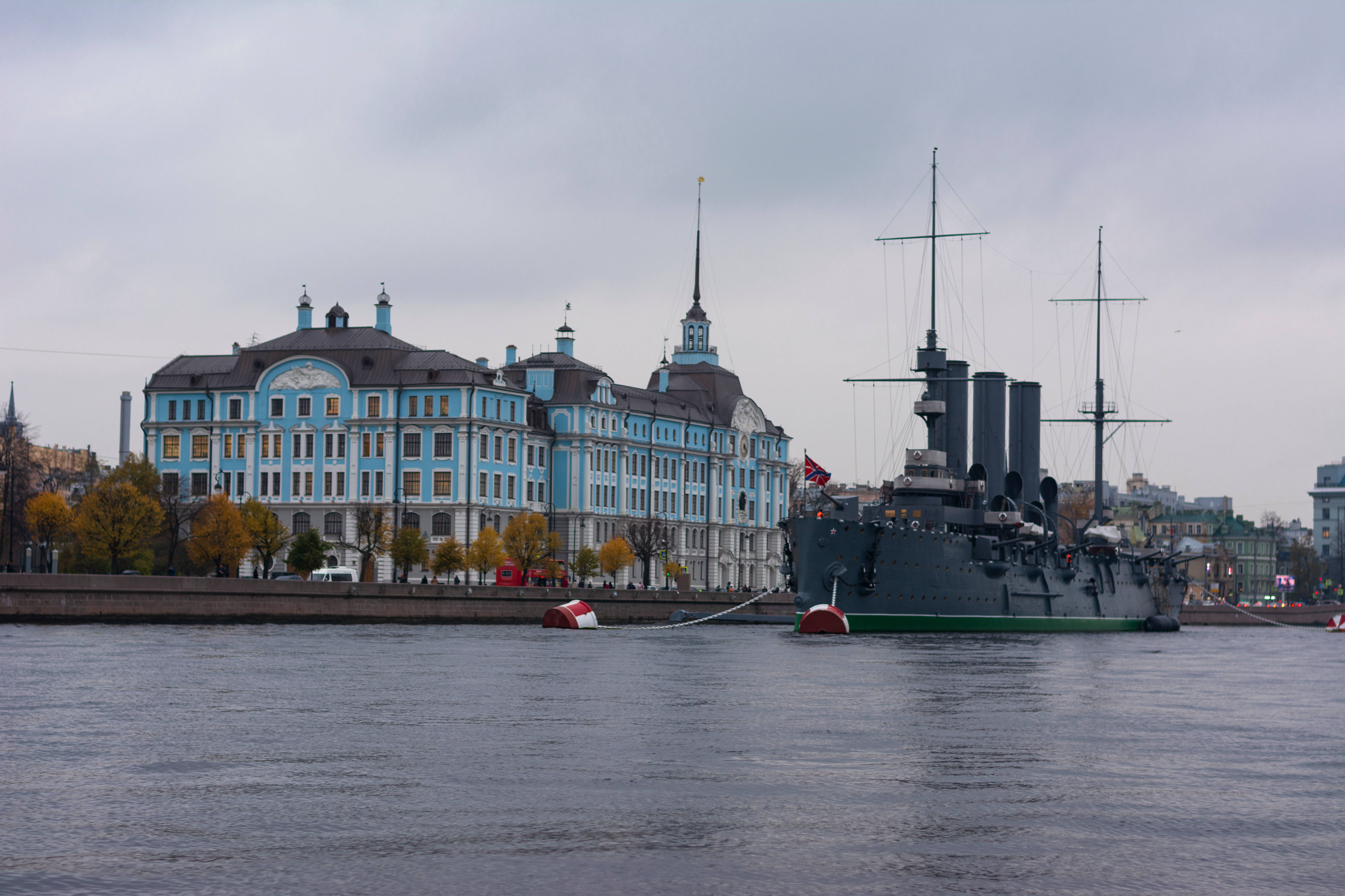 Warship, mansion, neoclassical building, 5K Desktop Wallpaper