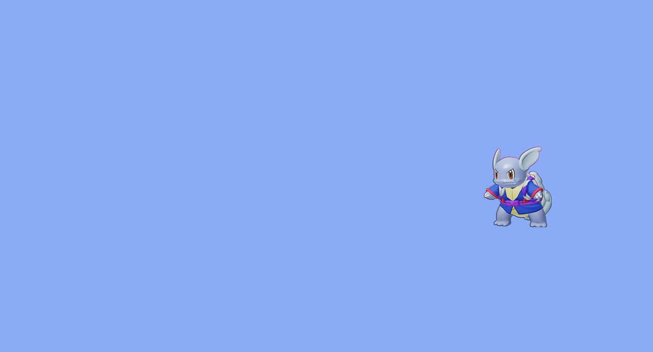 Wartortle, blue suit, red eyes, HD Desktop Wallpaper