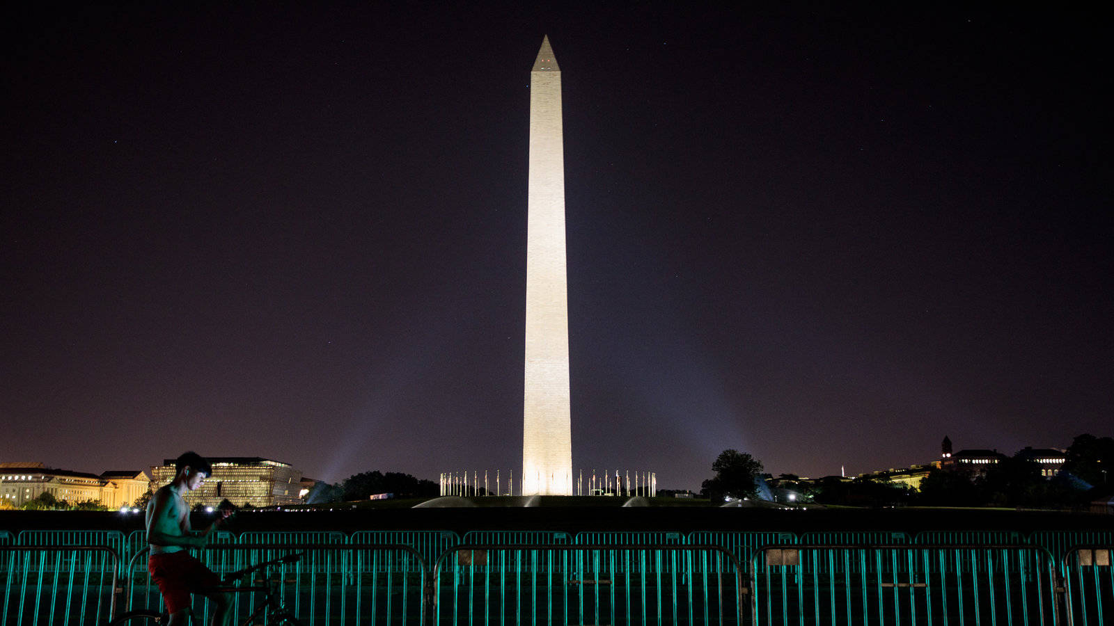 Washington Monument, evening, night, HD Desktop Wallpaper