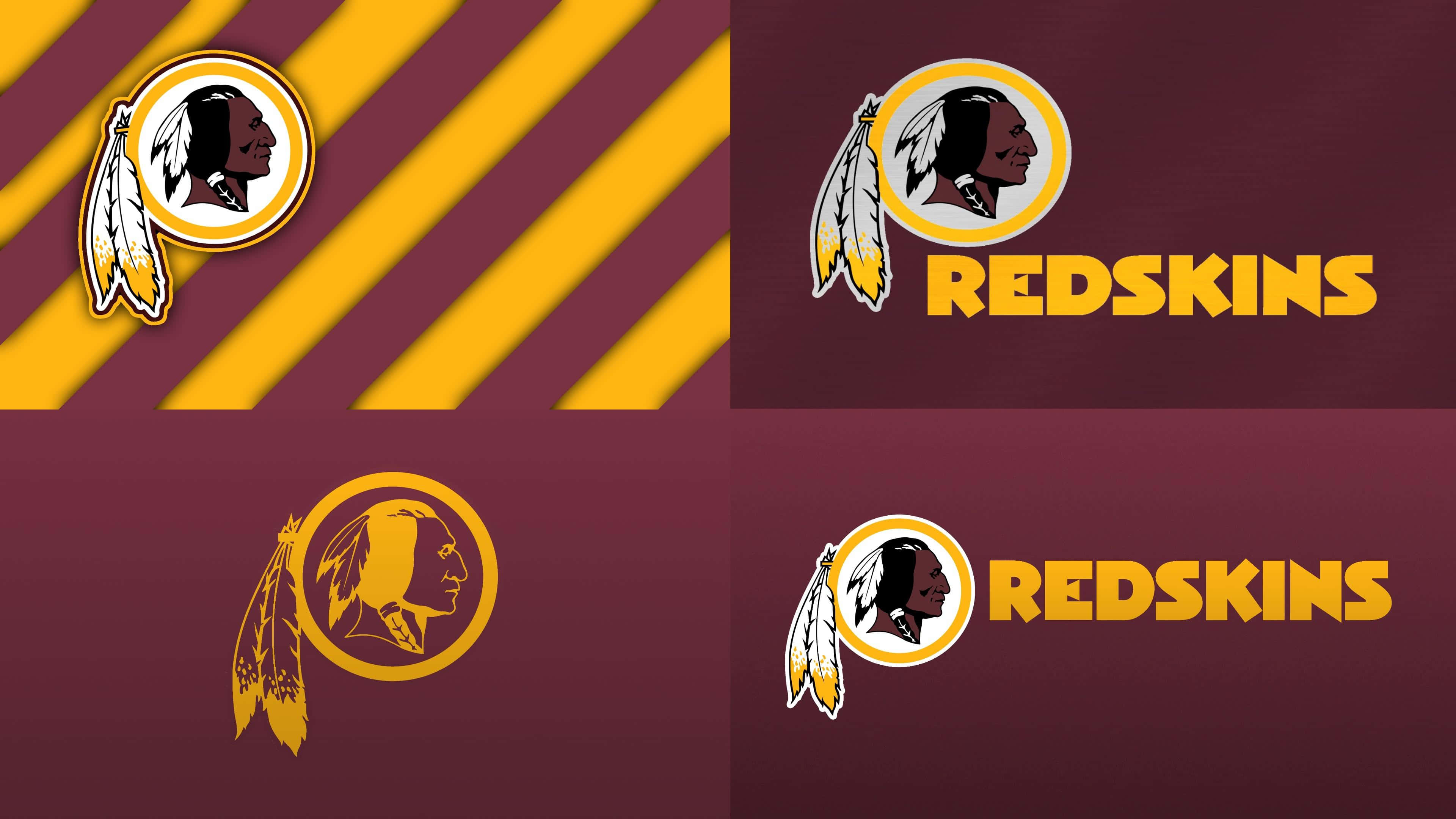 Washington Redskins, maroon, gold, 4K Desktop Wallpaper