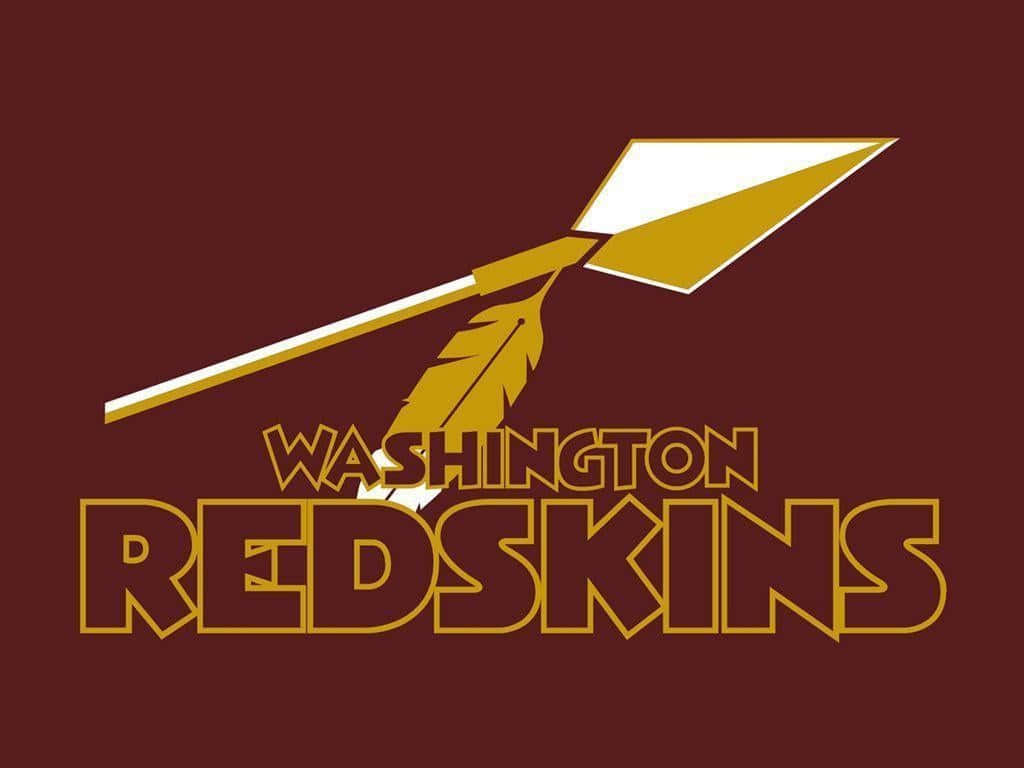 Washington Redskins, gold arrowhead, feather, SD Desktop Wallpaper