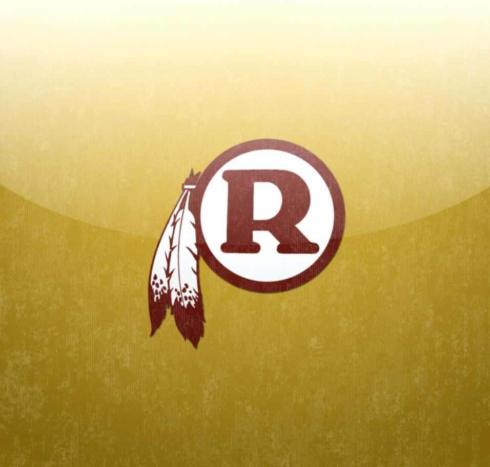 Washington Redskins, maroon 'R' in a circle, two feathers, SD Desktop Wallpaper