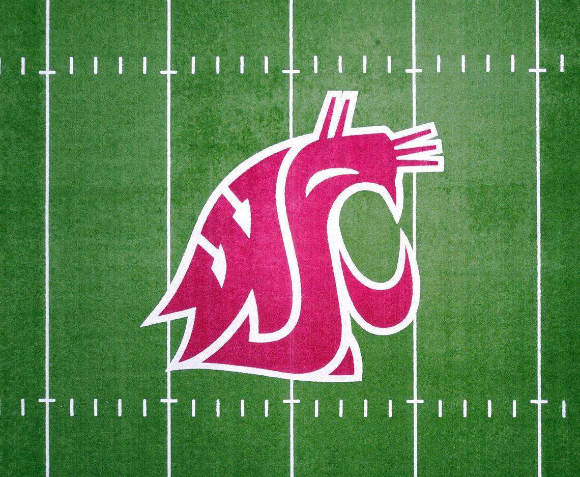Washington State University, crimson, white outline, SD Desktop Wallpaper