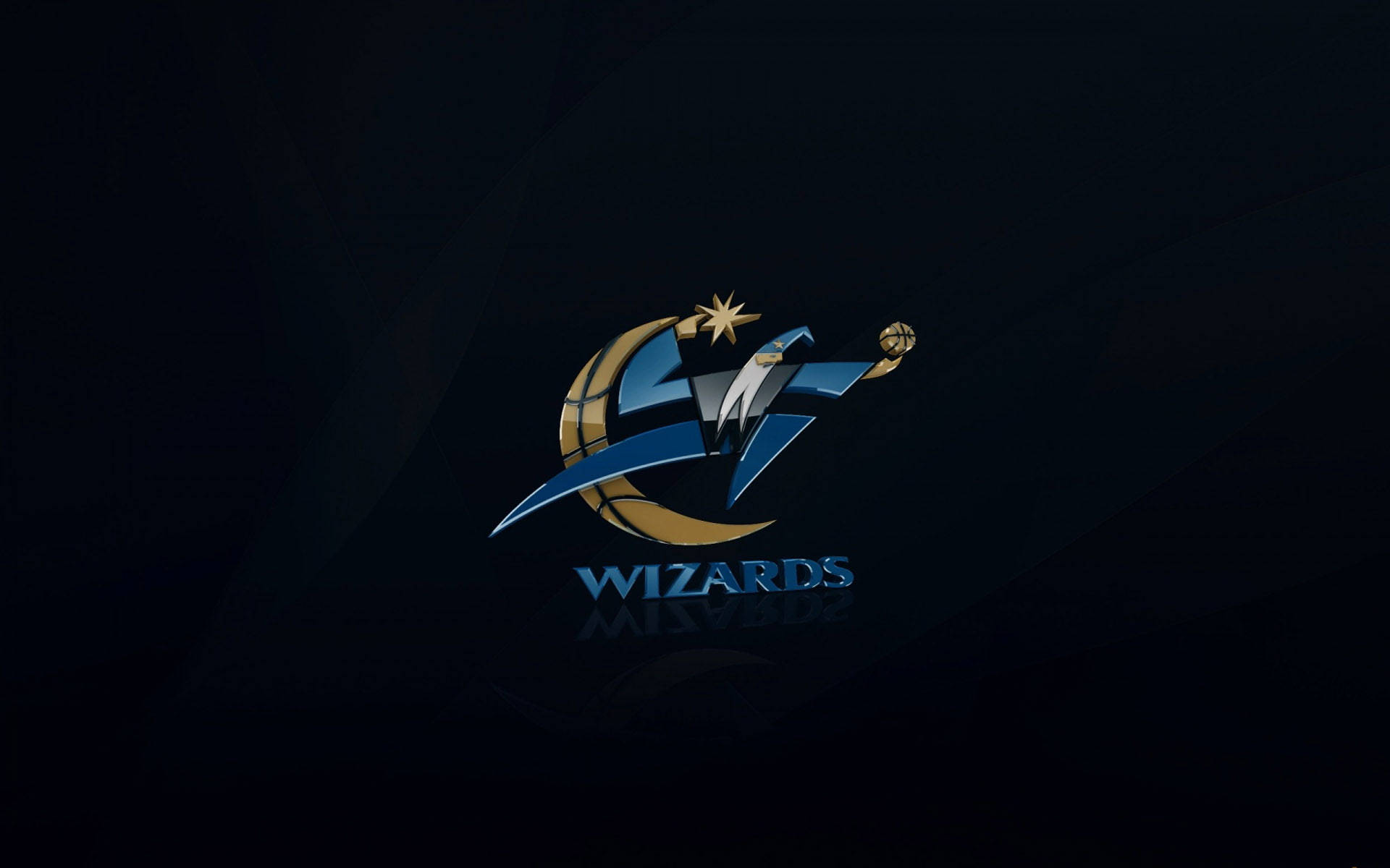 Washington Wizards, blue, gold, Full HD Desktop Wallpaper
