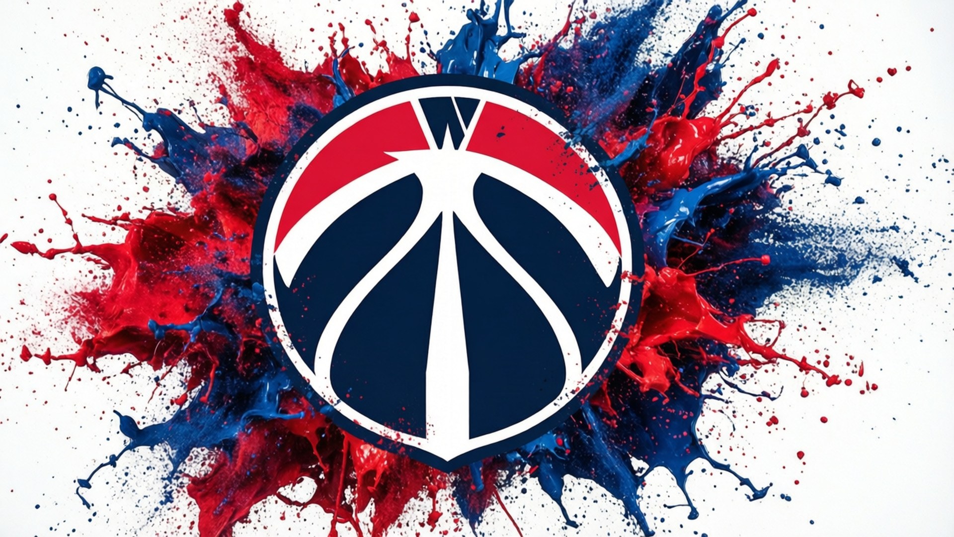 Washington Wizards, red, blue, Full HD Desktop Wallpaper