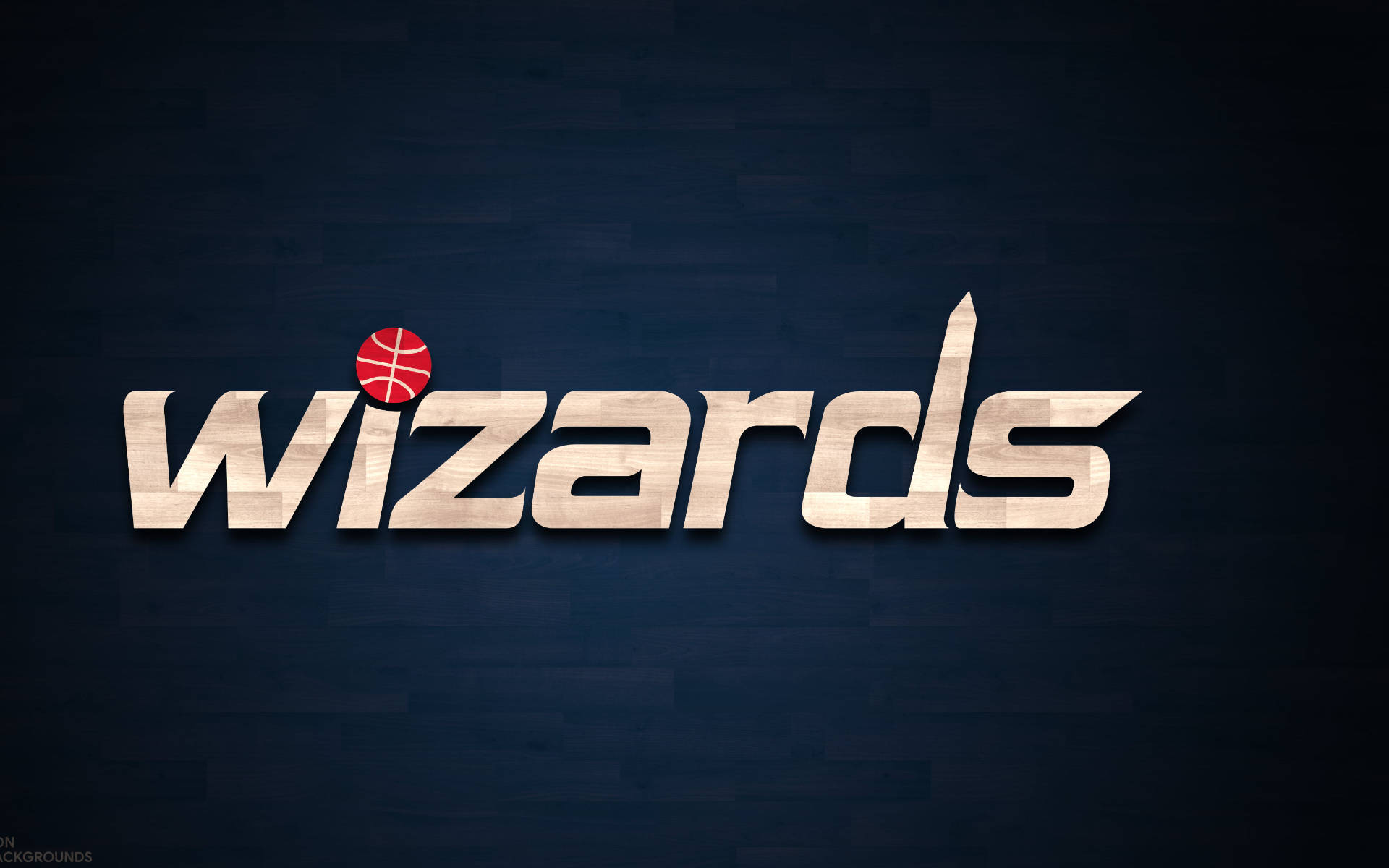 Washington Wizards, metallic lettering, red basketball, Full HD Desktop Wallpaper