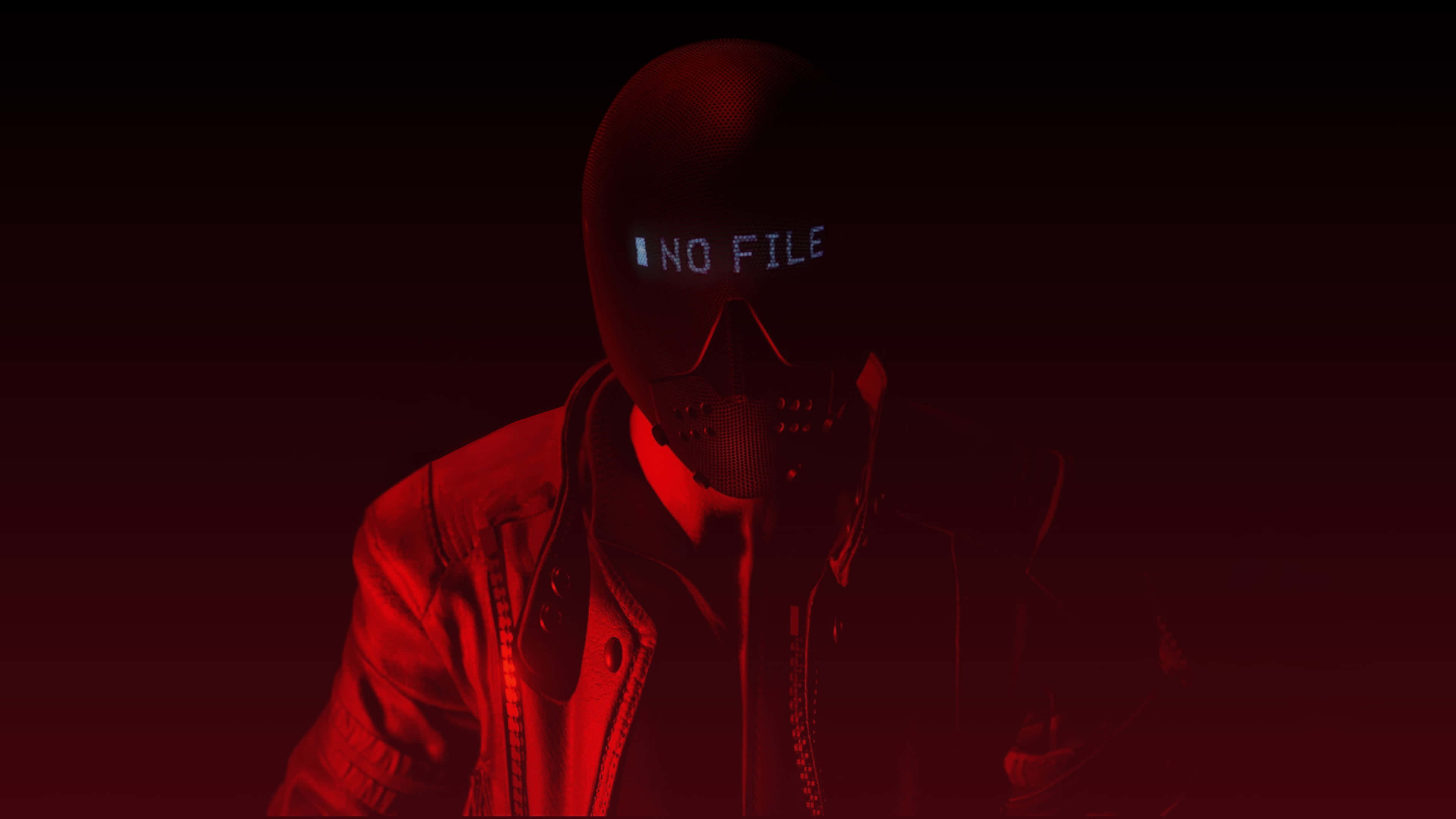 Watch Dogs 2 4K, red-lit room, hooded figure, 4K Desktop Wallpaper