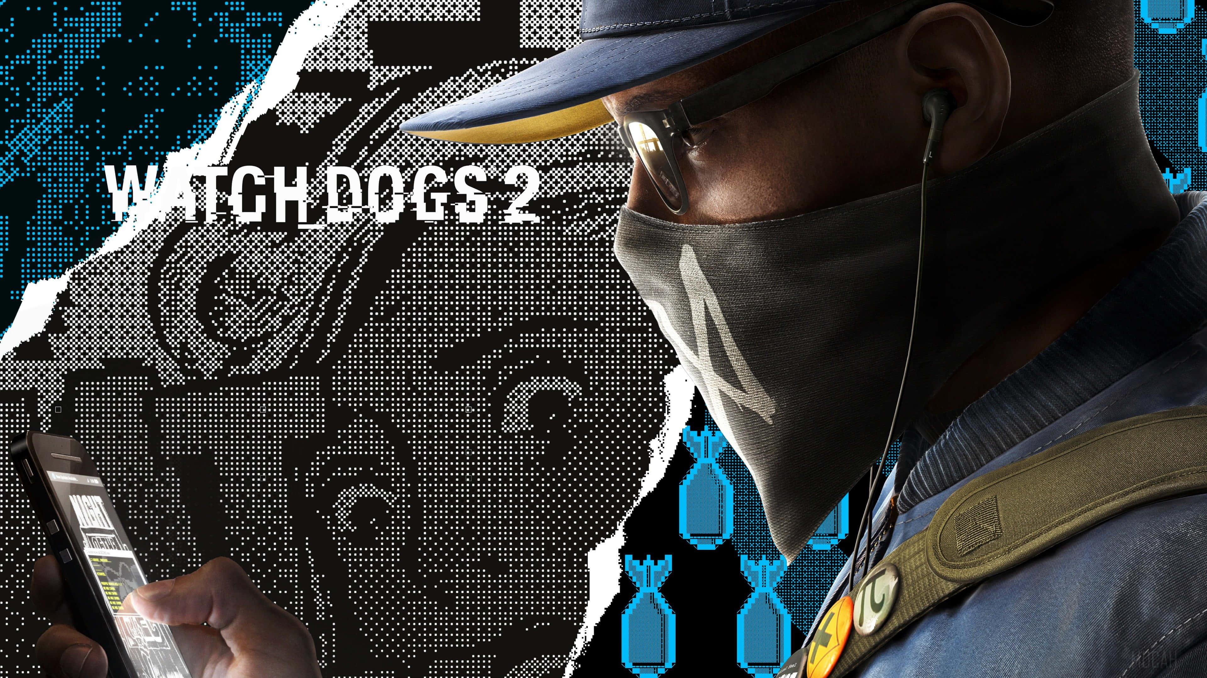 Watch Dogs 2, 4K resolution, masked hacker, 4K Desktop Wallpaper