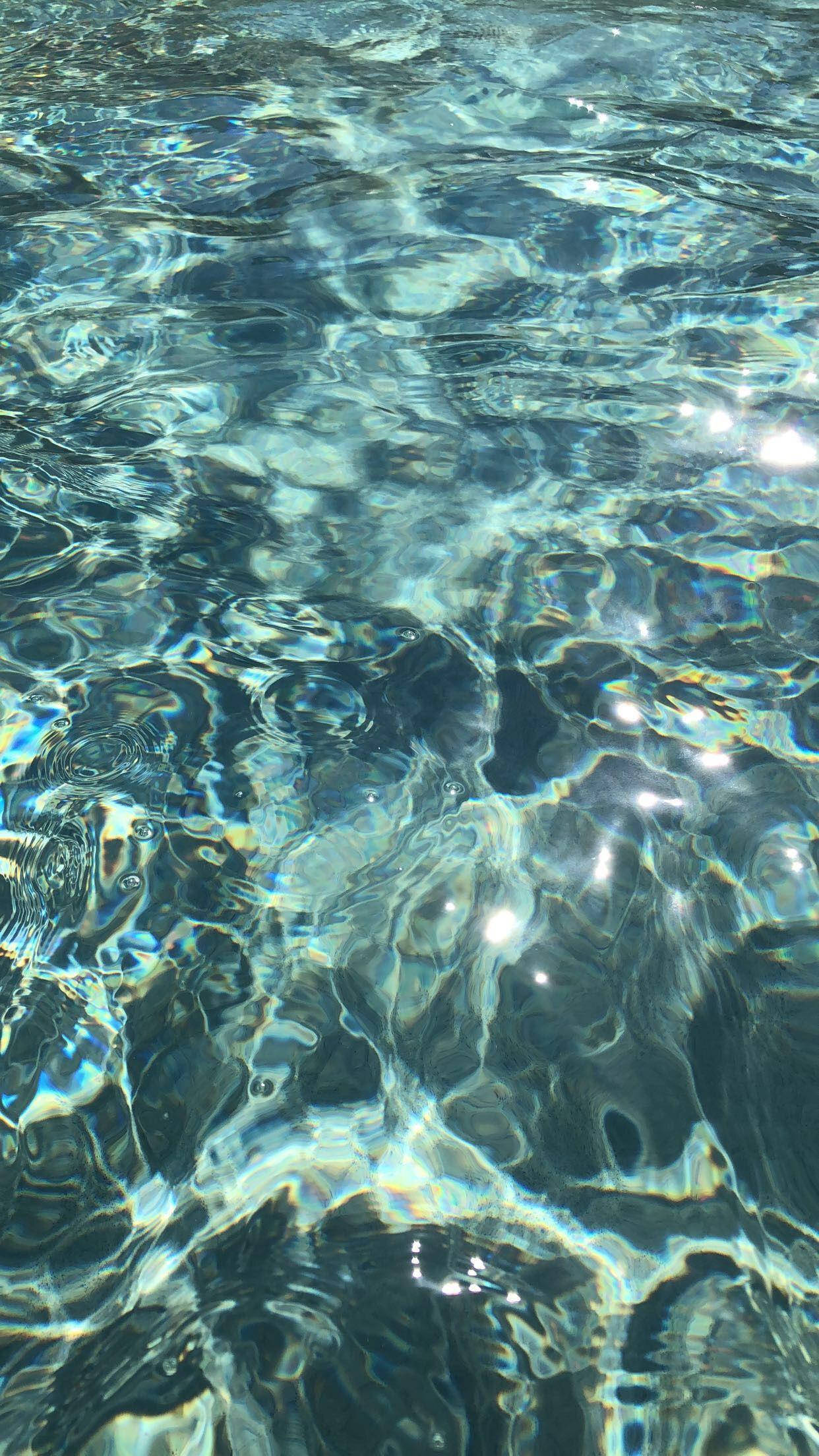 water aesthetic, sunlight, rippling clear water, Full HD Phone Wallpaper