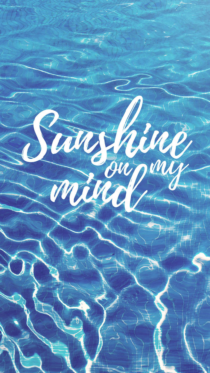 Water Aesthetic, vibrant blue water, sunlight ripples, SD Phone Wallpaper