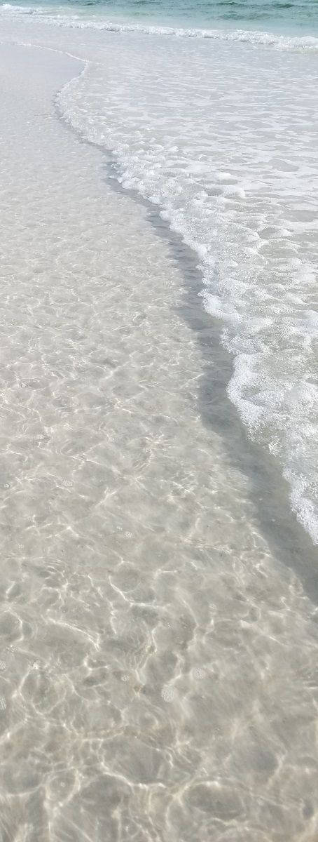 White Sand, Clear Water, Pristine White Sandy Beach, SD Phone Wallpaper