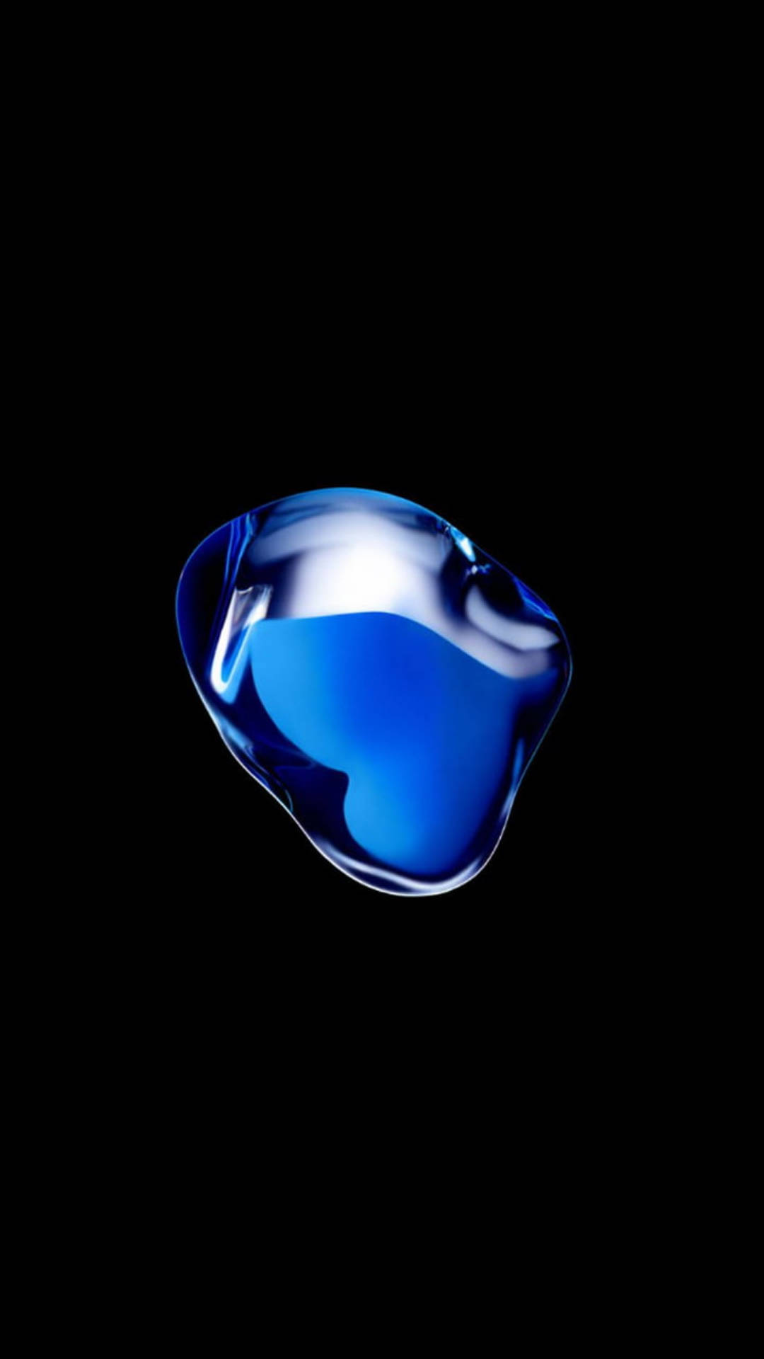 iPhone 7, luminous blue glass, iridescent highlights, Full HD Phone Wallpaper