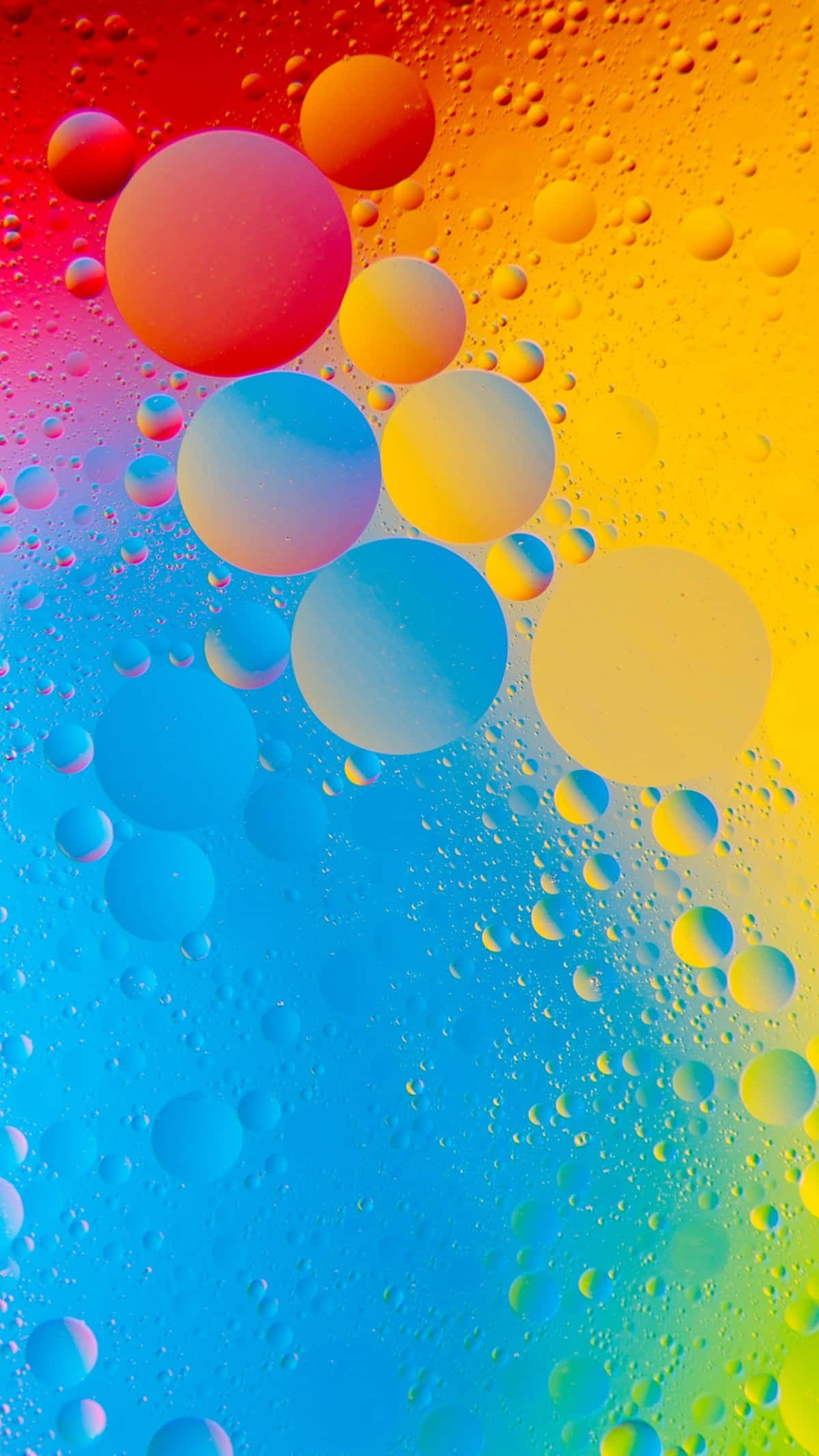 water droplet, colorful, 4K, Full HD Phone Wallpaper