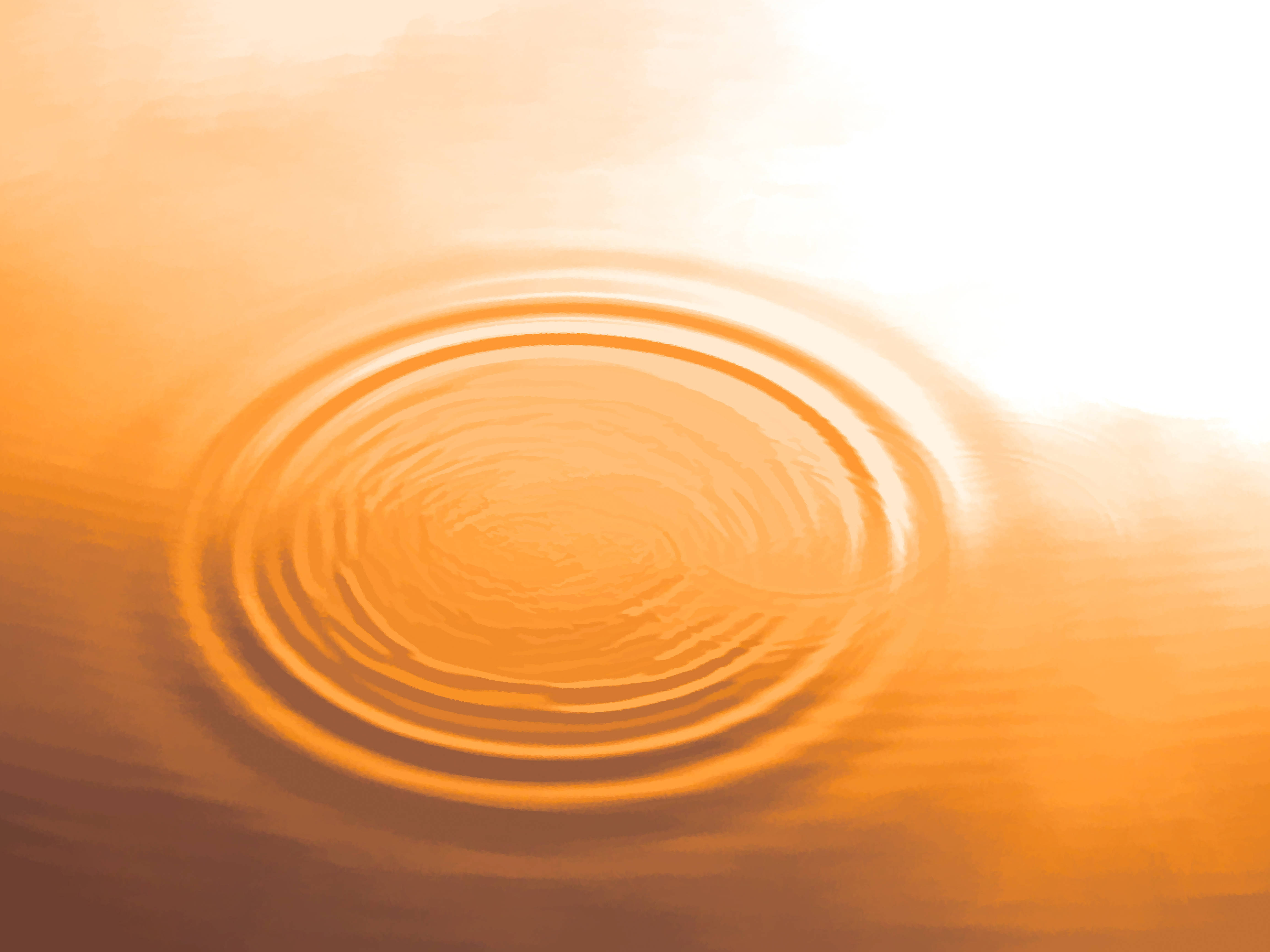 water droplet, ripple effect, golden ripples, 4K Desktop Wallpaper