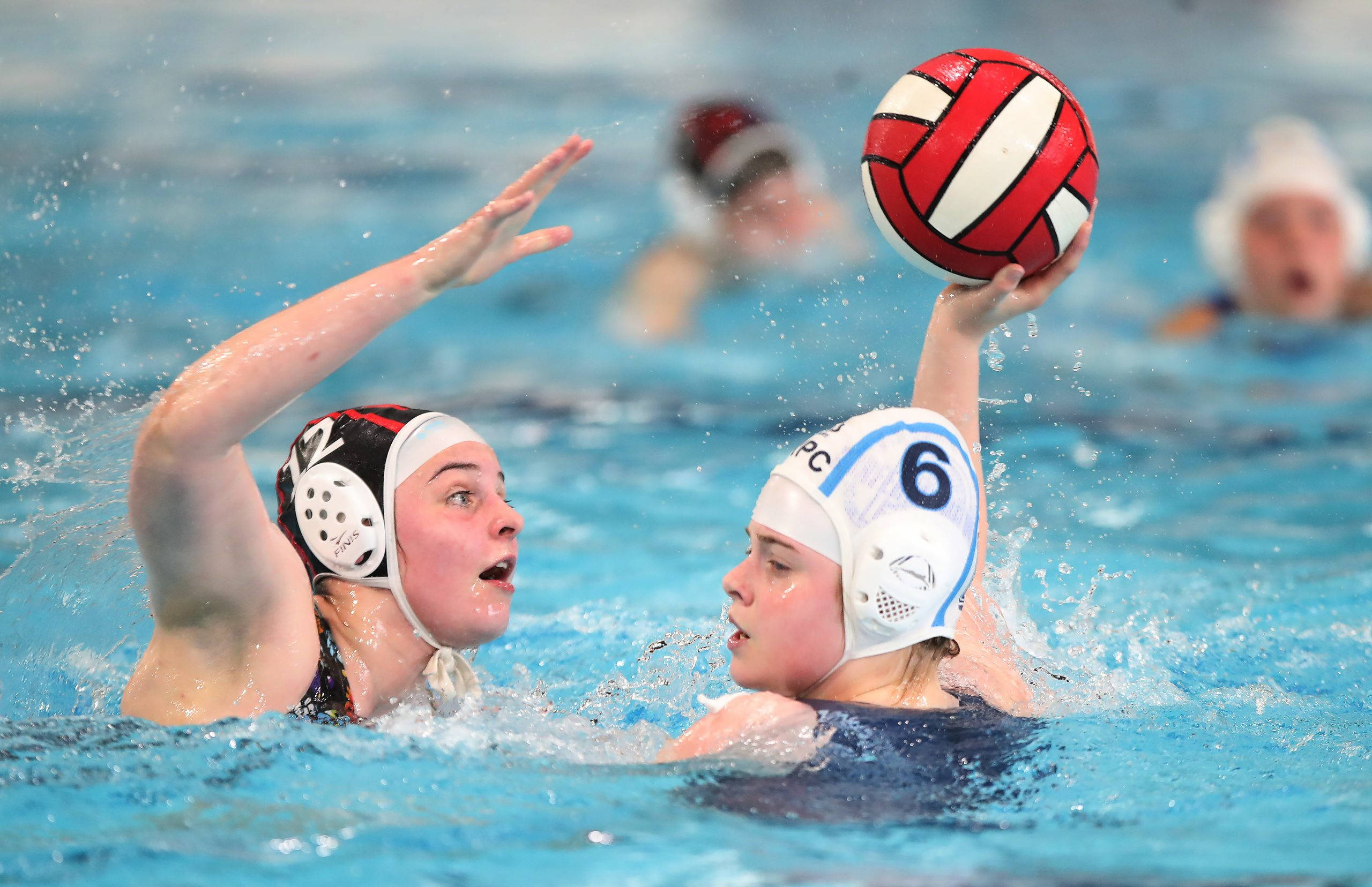Pro Women Water Polo Athletes, water polo players, pool, 2K Desktop Wallpaper