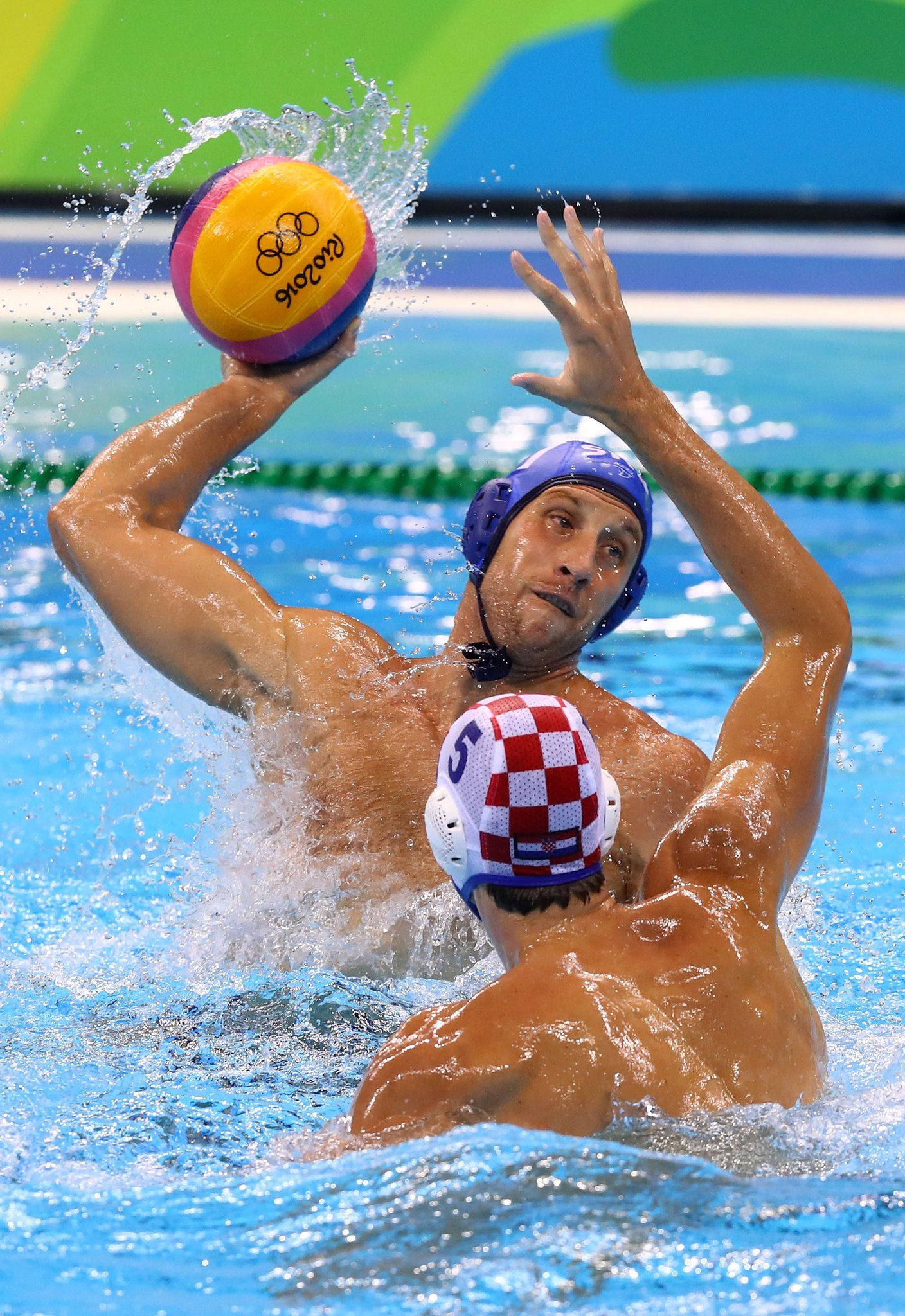 water polo, pool, splashes, Full HD Phone Wallpaper