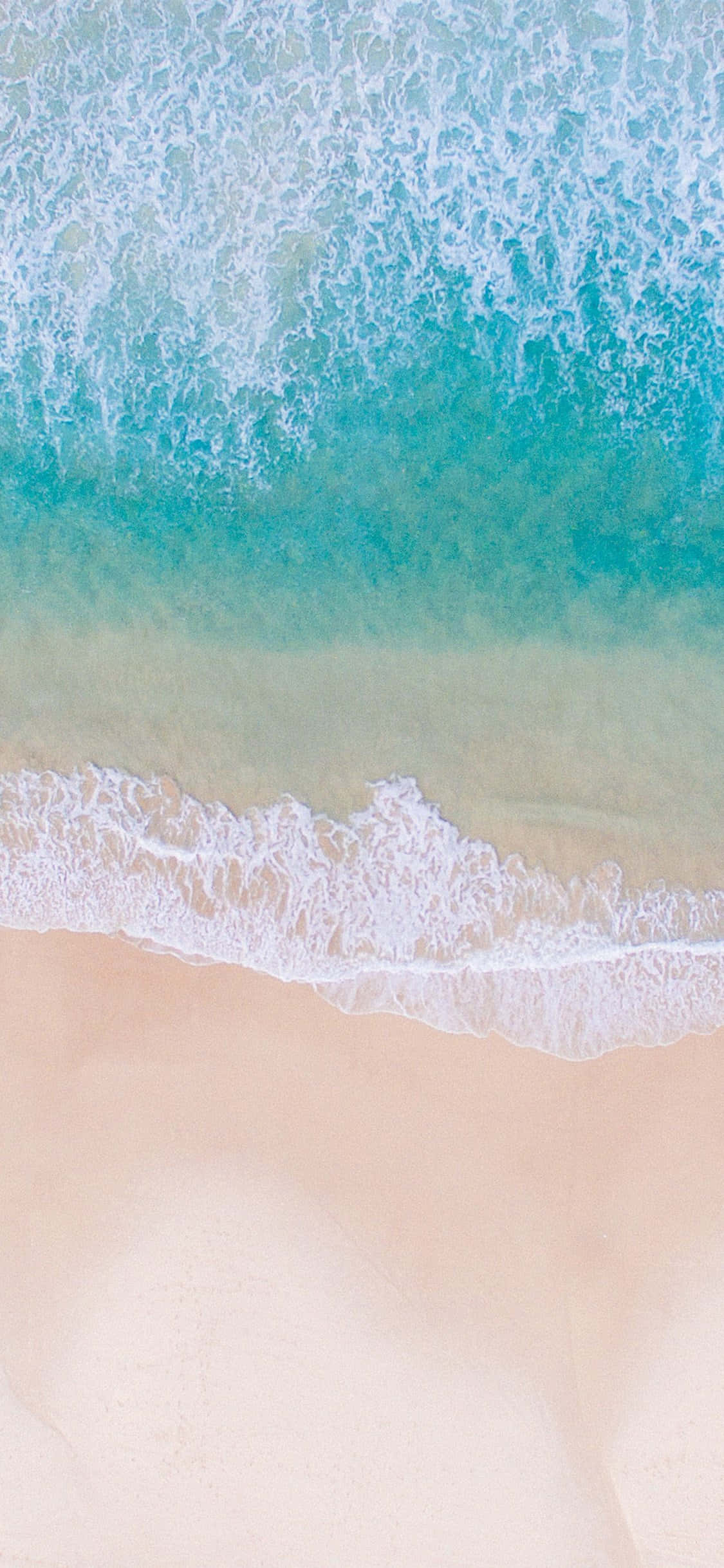 Summer Beach, turquoise waves, peach sand beach, Full HD Phone Wallpaper