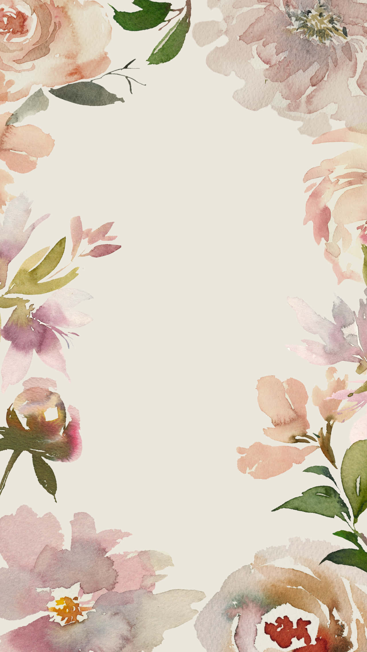 blush pink, mauve, green, Full HD Phone Wallpaper