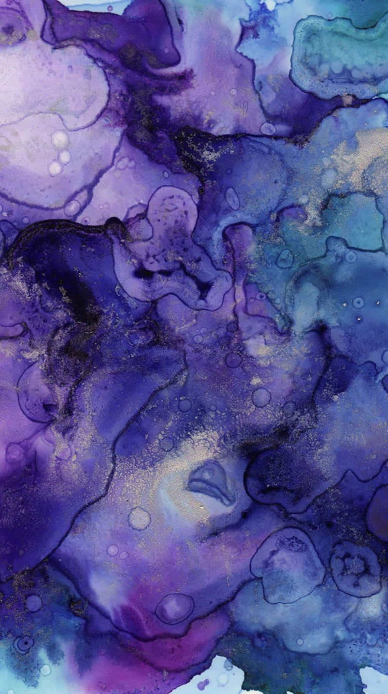 iPhone, vibrant abstract fluid art, swirling purples, HD Phone Wallpaper
