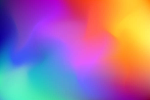 watercolour, rainbow, deep blue, SD Desktop Wallpaper