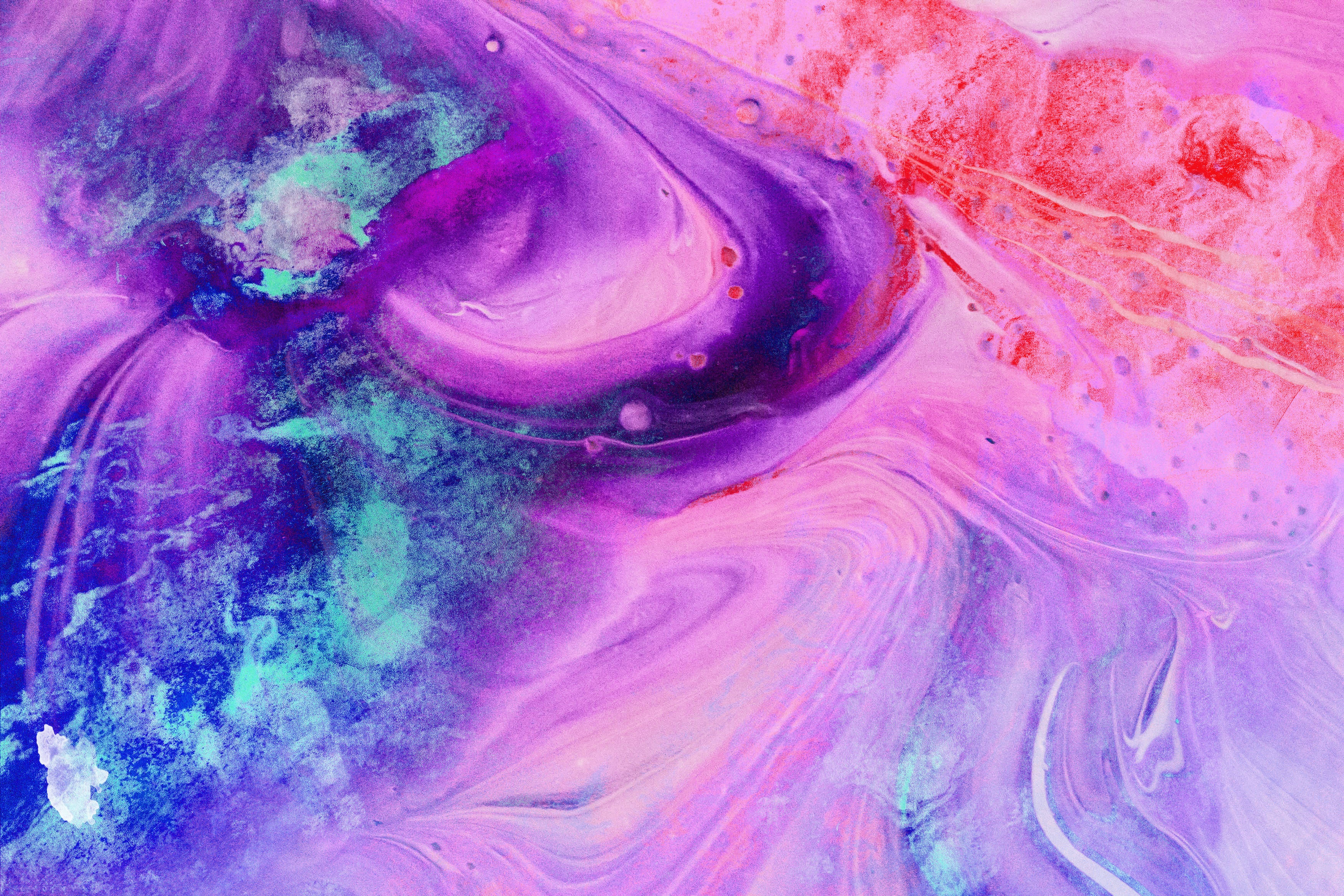 neon watercolor artwork, bright neon watercolor artwork, purple, 2K Desktop Wallpaper
