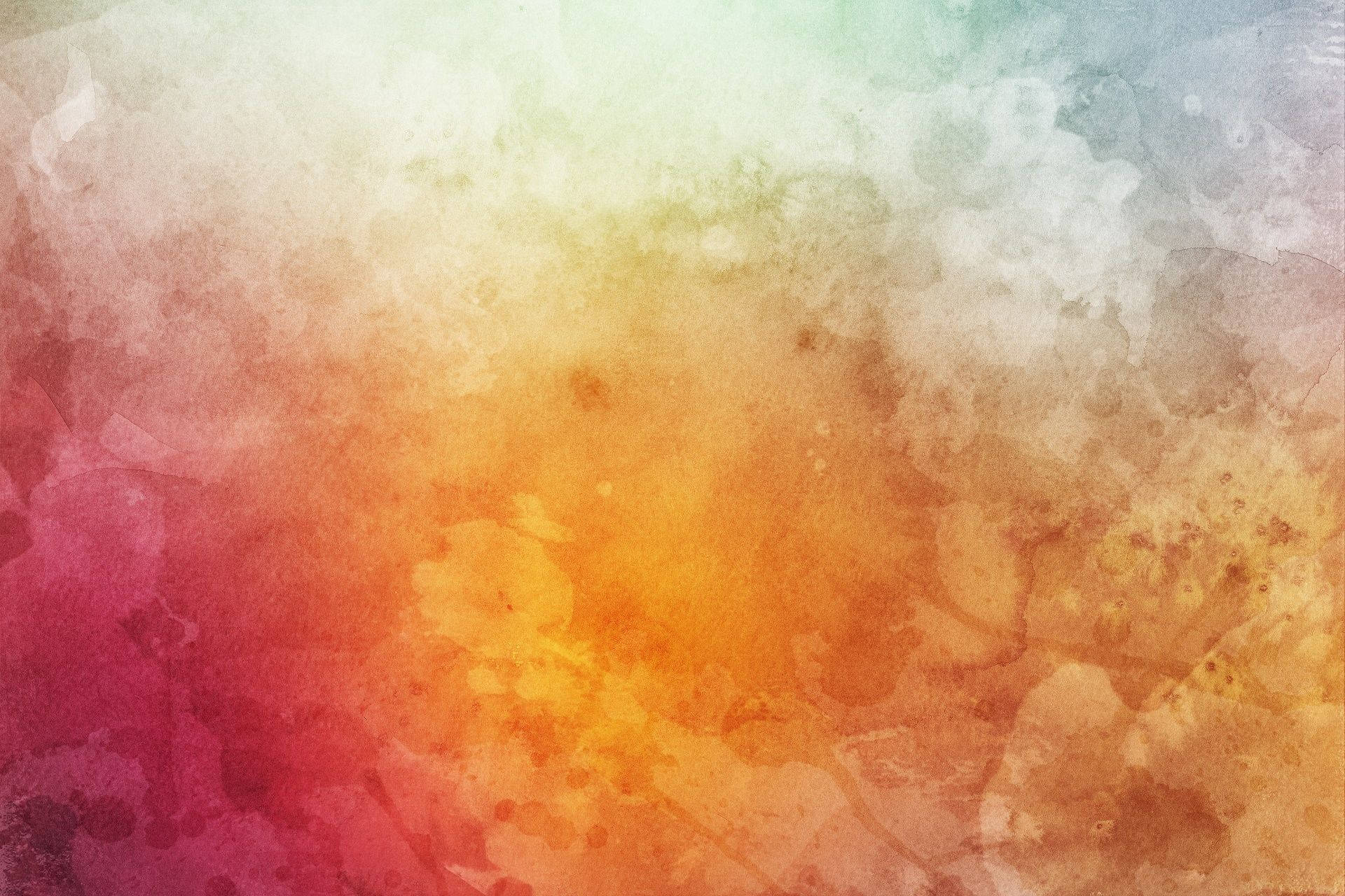 thick smoke, watercolor, warm oranges, Full HD Desktop Wallpaper
