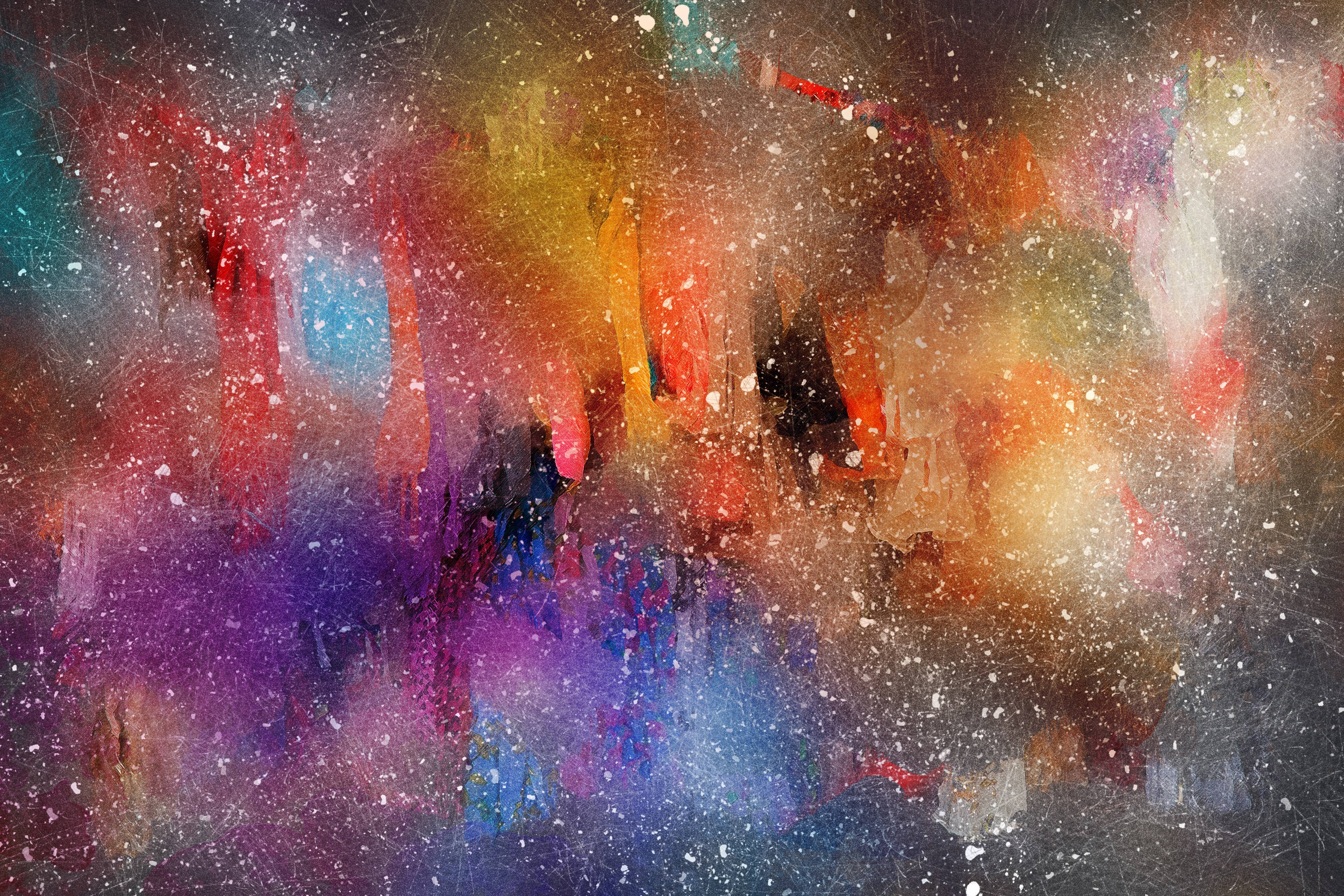 watercolor, abstract, white spots, 2K Desktop Wallpaper