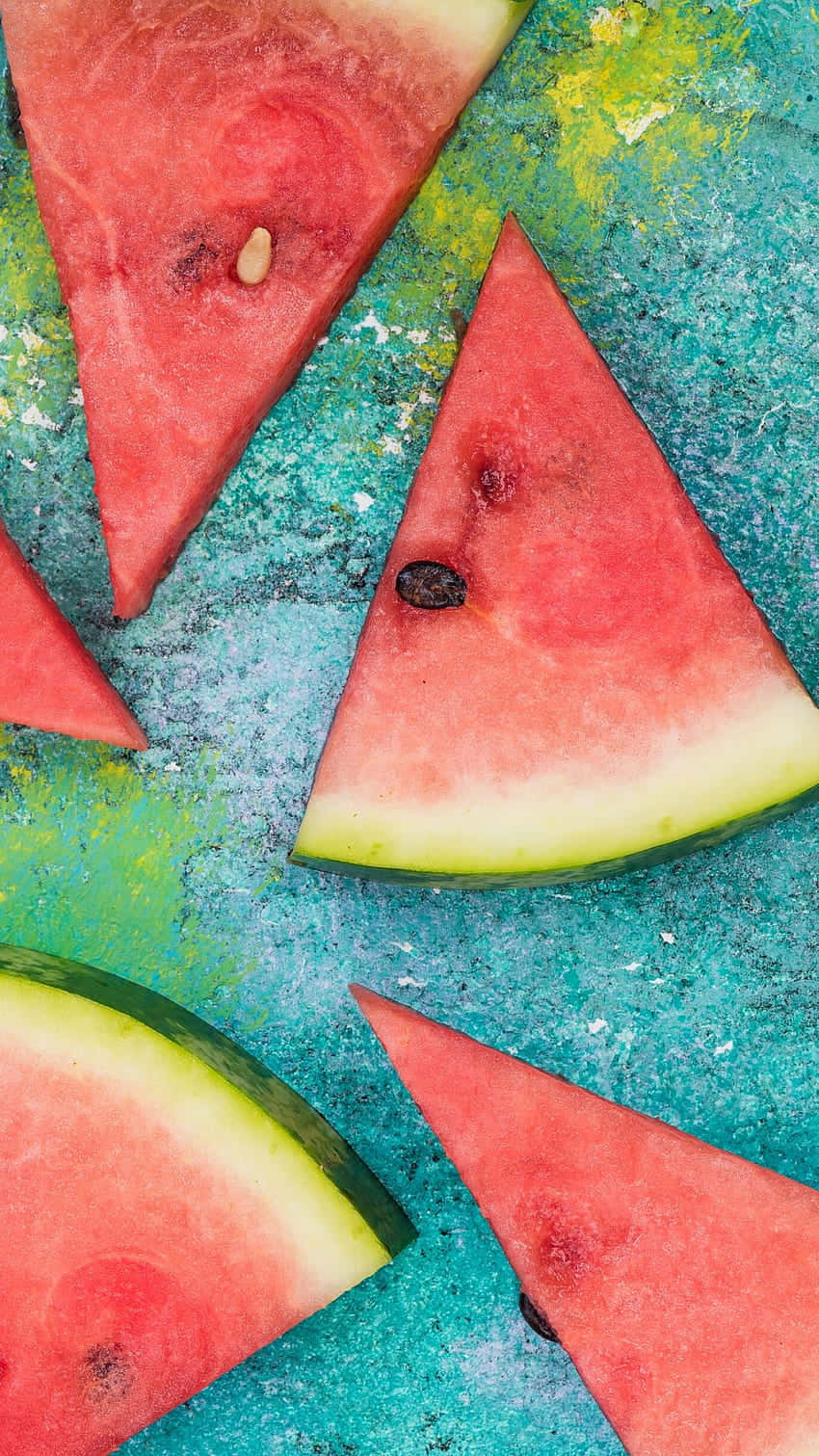 Watermelon iPhone, juicy watermelon slices, black seeds, HD Phone Wallpaper