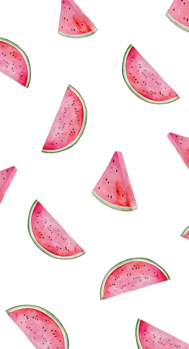 watermelon, iPhone, watercolor, HD Phone Wallpaper